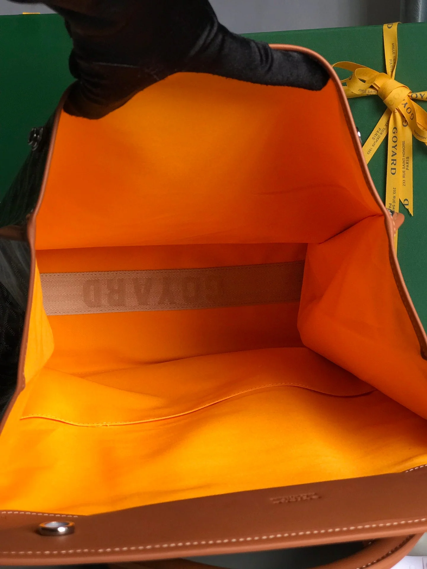 Brown And Orange Foldable Backpack