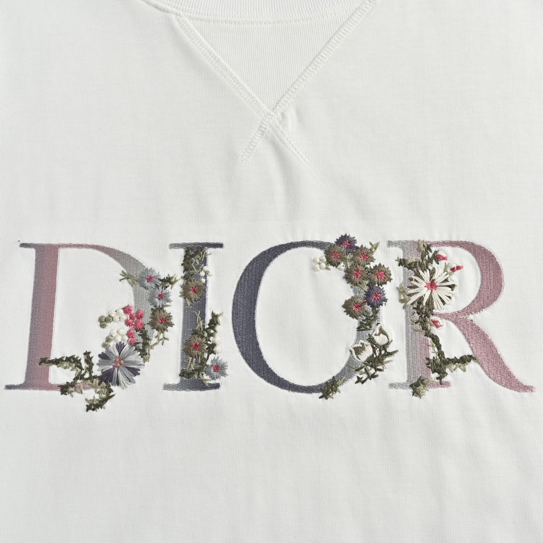 Flower Embroidered T-Shirt
