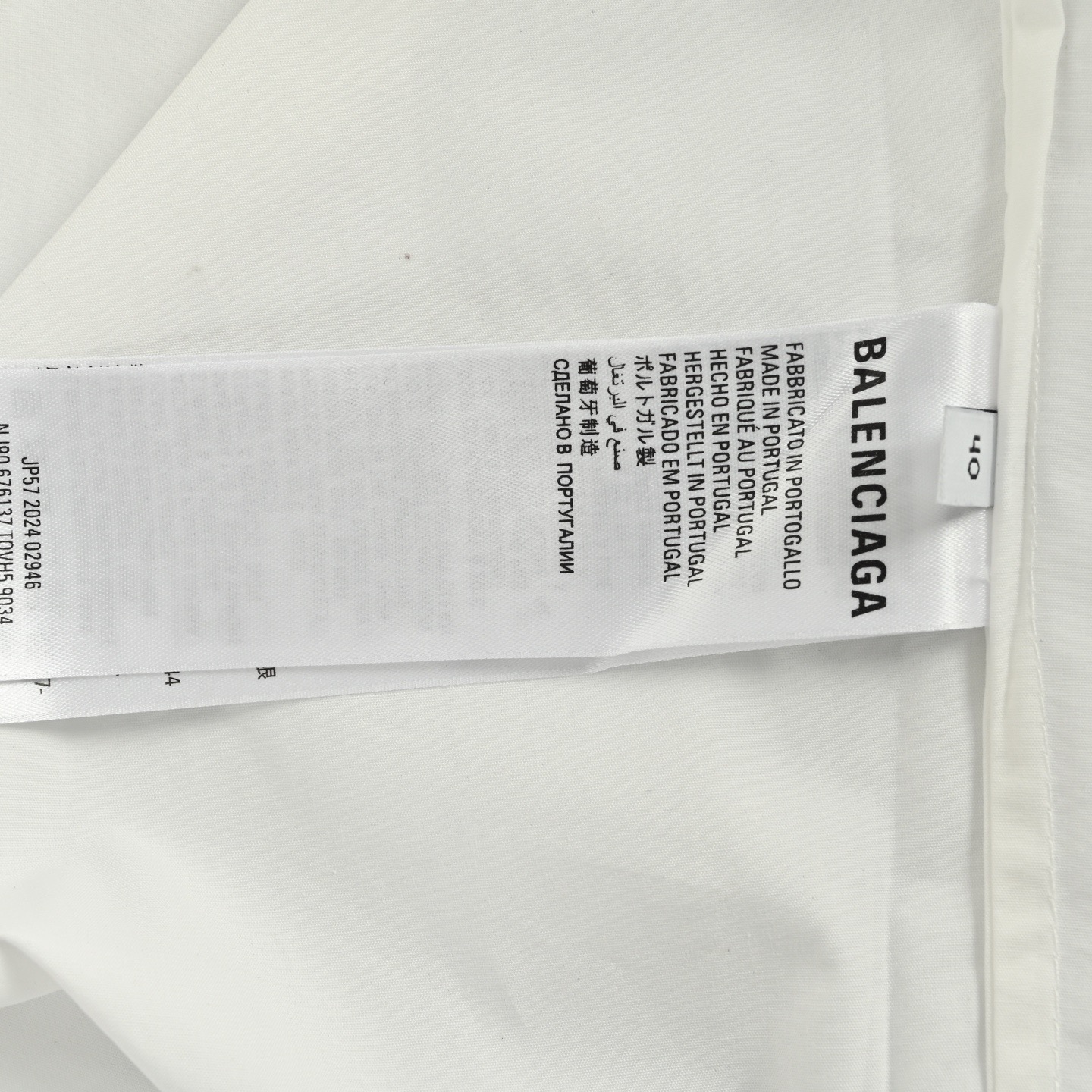 25SS Back Red Tape Short-Sleeve Shirt