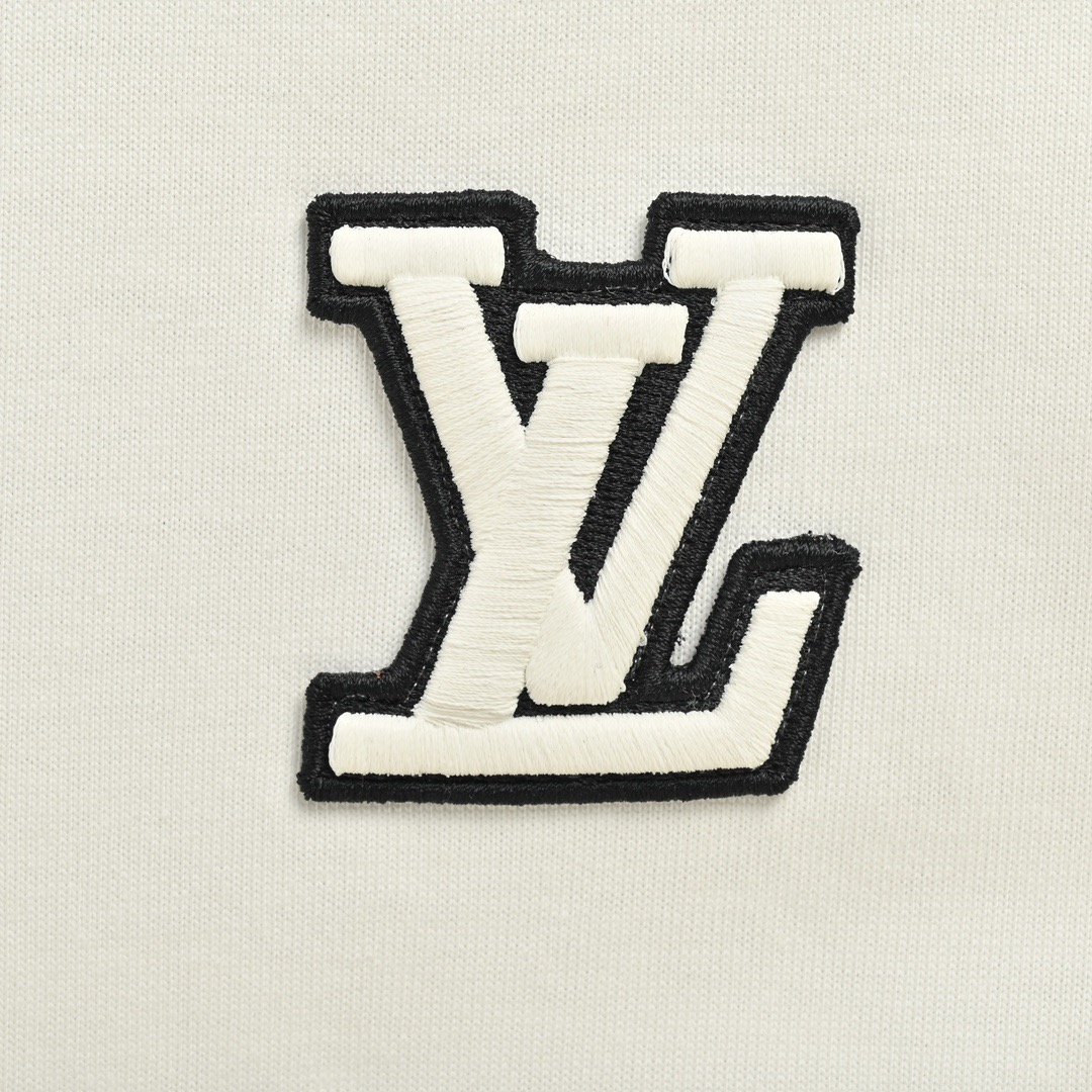 24SS Chest Embroidered Letter T-Shirt