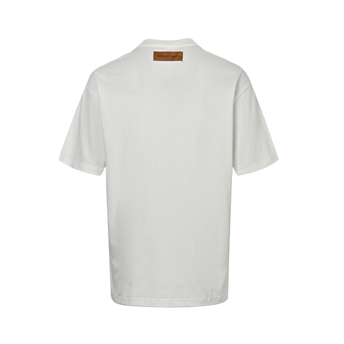 Patch lettering embroidered T-shirt