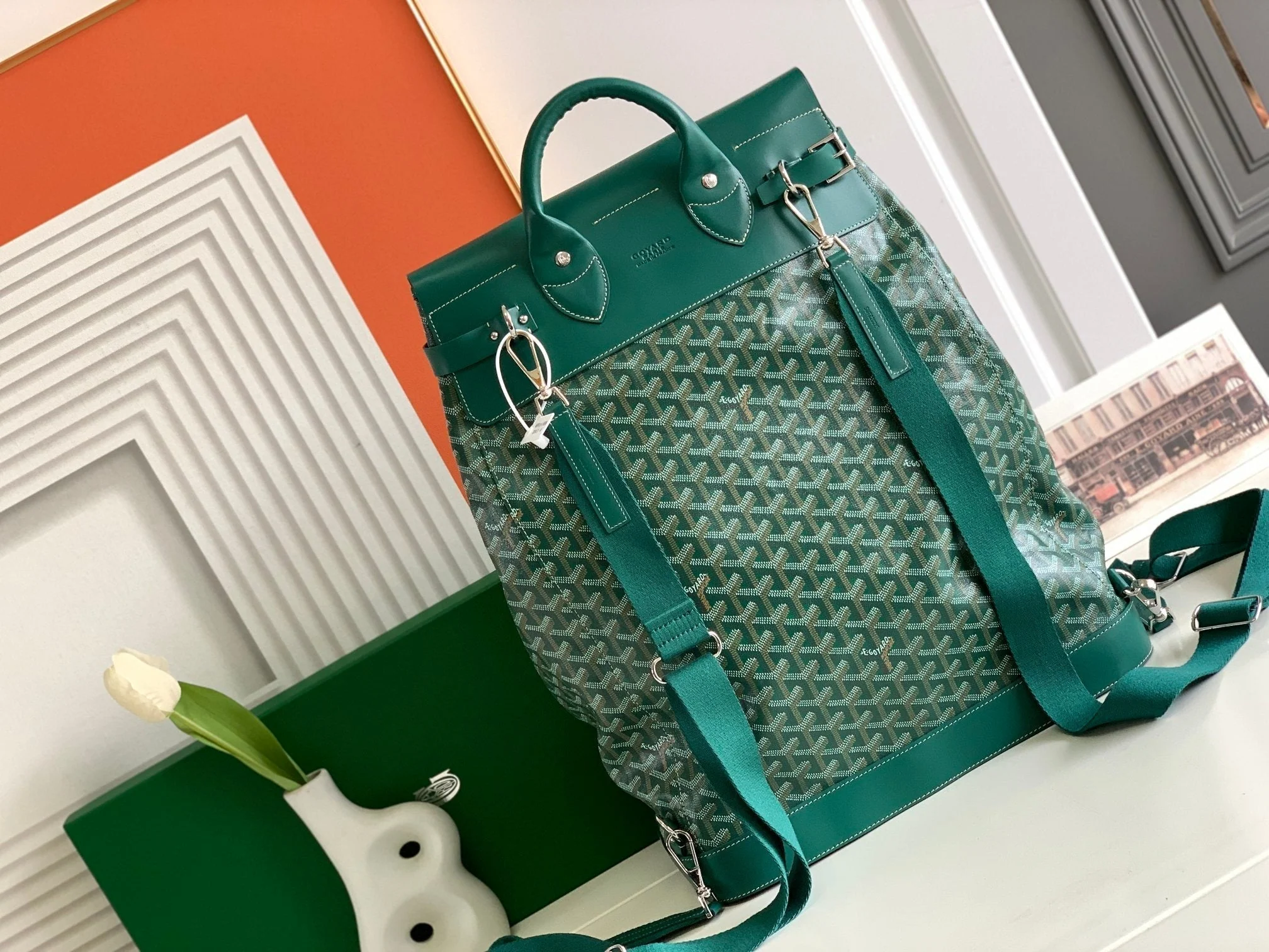 Steamer Pm Bag 48cm Green