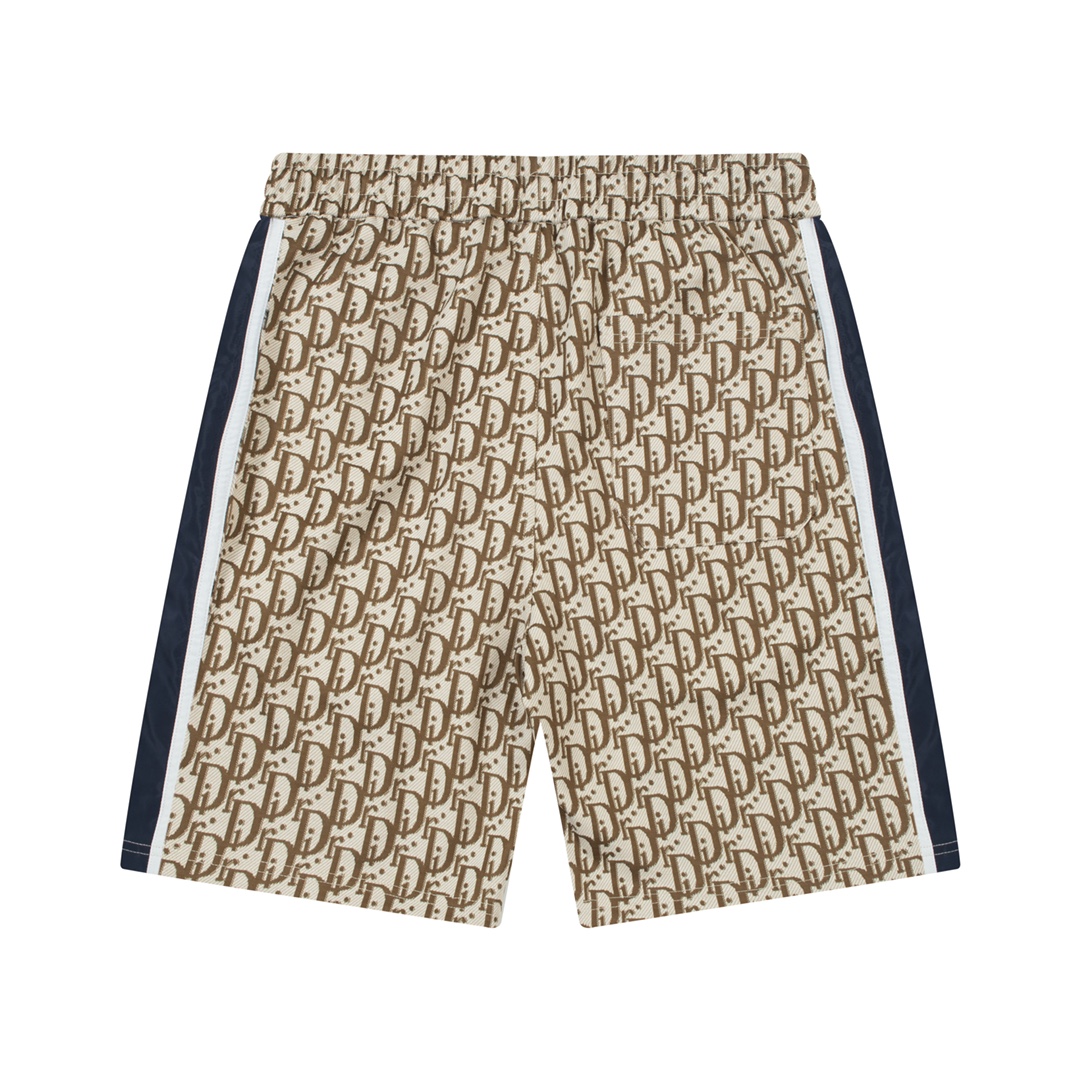 Lettering floral ribbon shorts