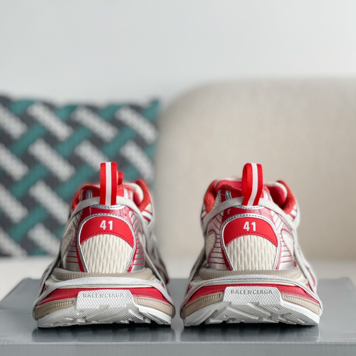 Men's 3xl Extreme Lace Sneaker in Red/beige