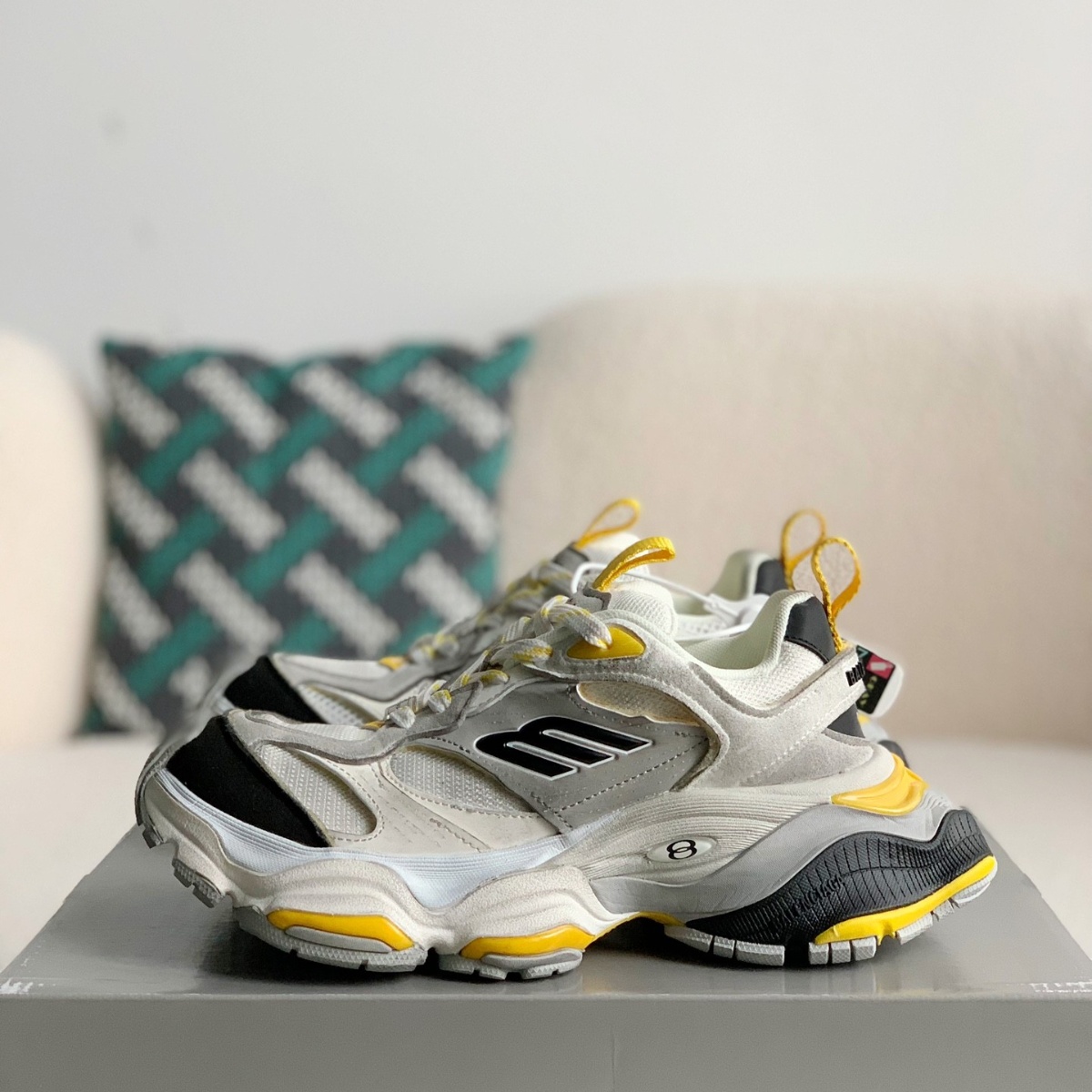 Balenciaga Sneaker Grey Black Yellow