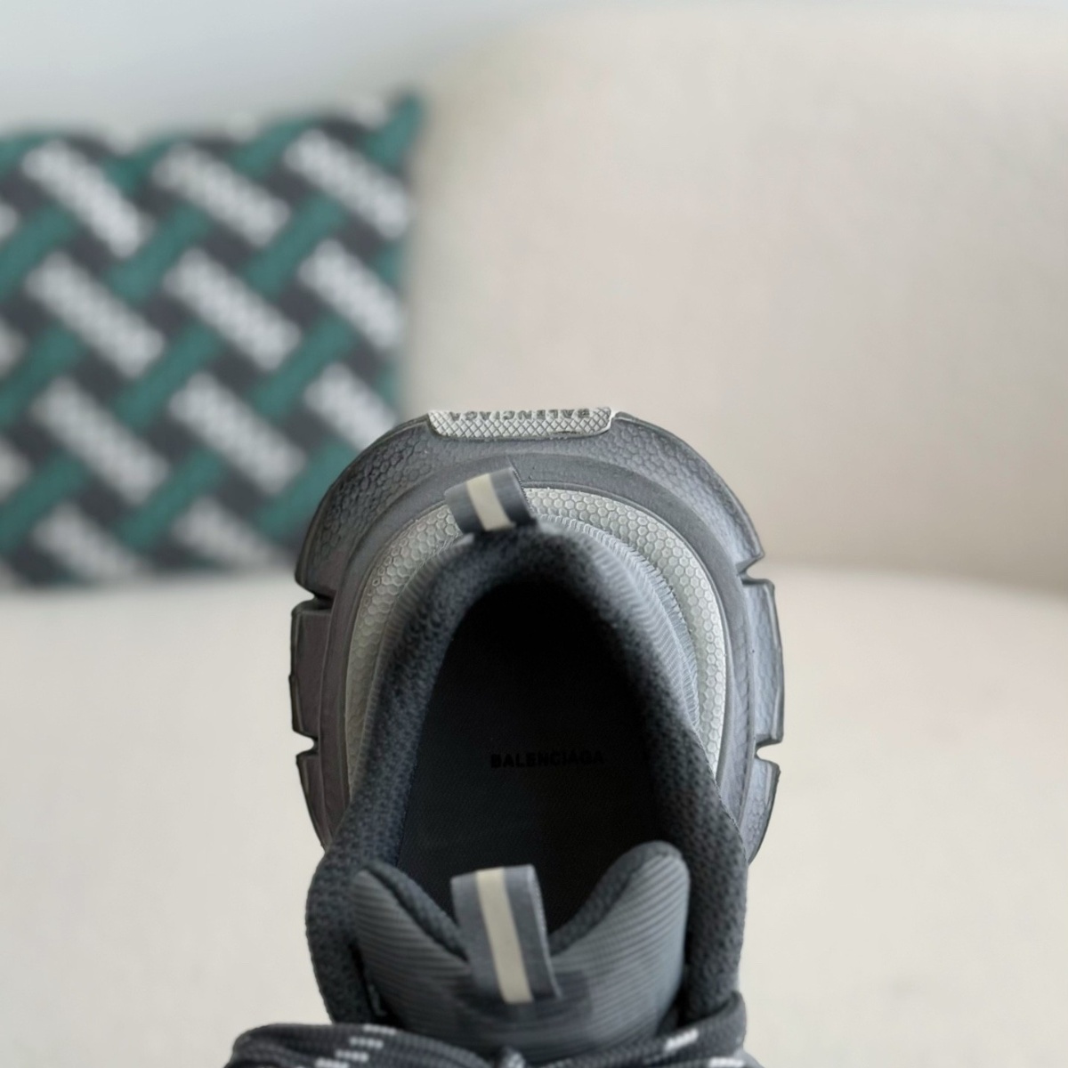 Distressed Mesh and Rubber Sneakers