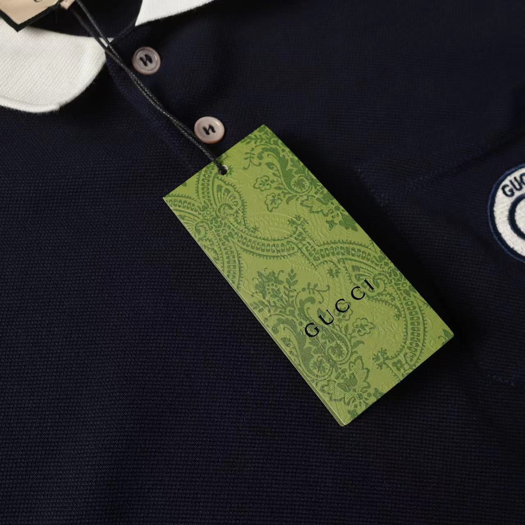 Embroidered Patch Polo Shirt