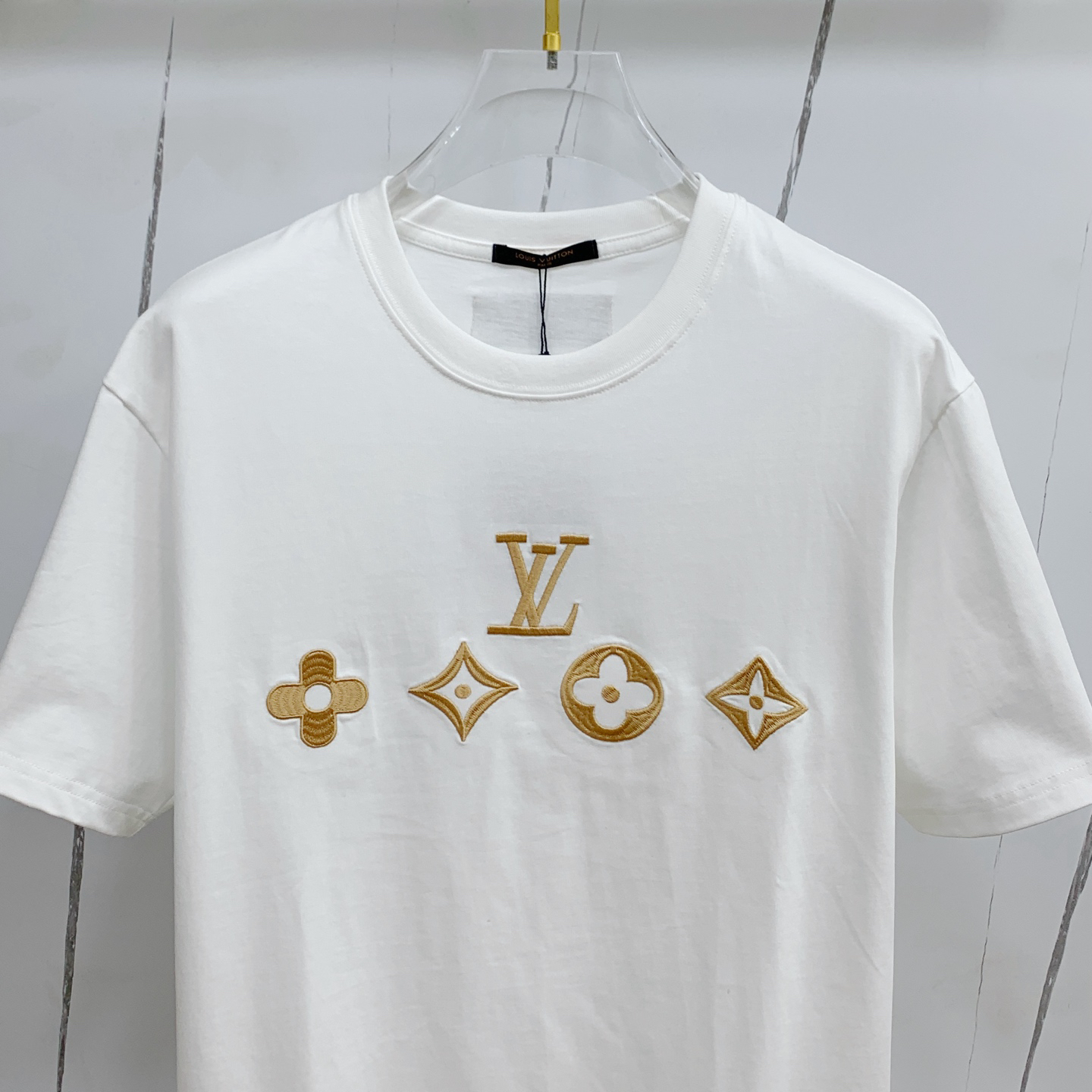 embroidered pattern cotton T-shirt