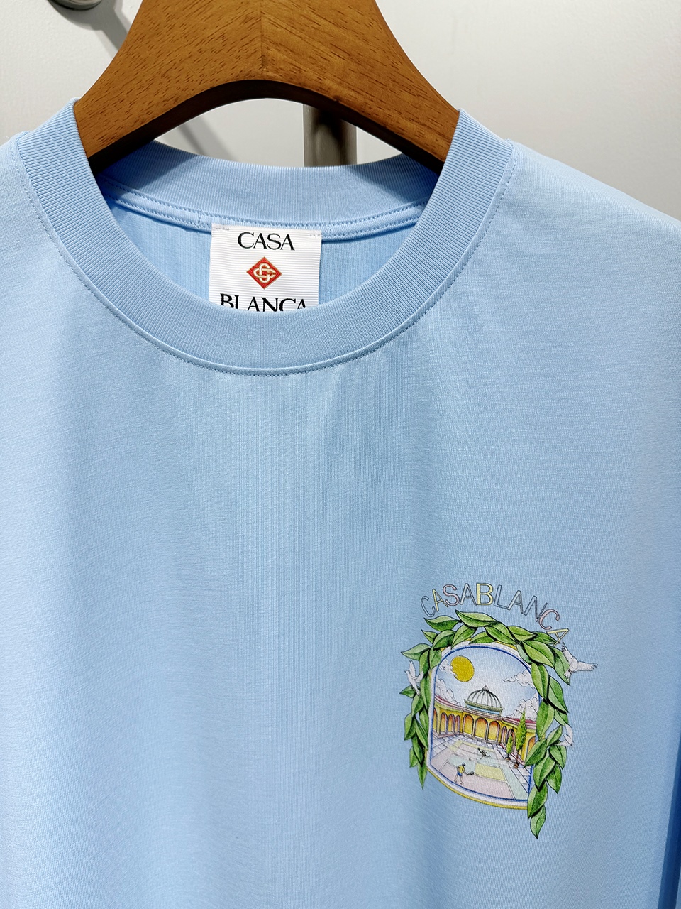 Casablanca Digital printed round neck T-shirt