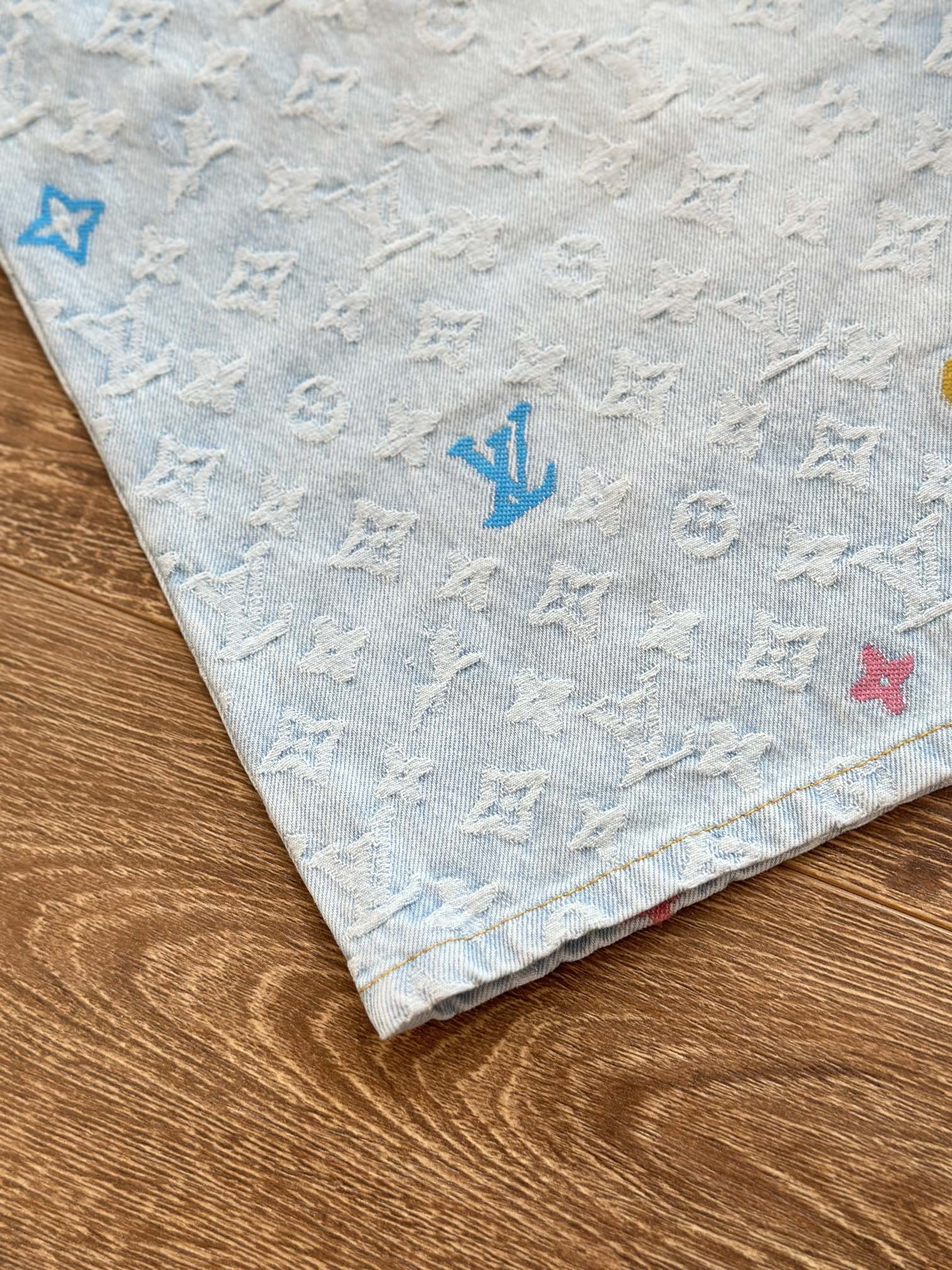 Tyler Collaboration Monogram Denim Shorts