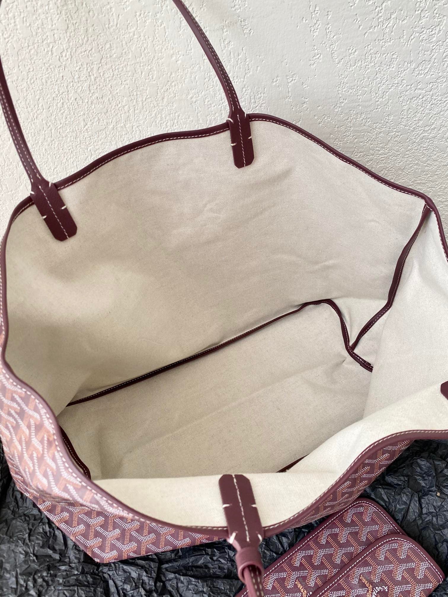 Burgundy Shopping Bag