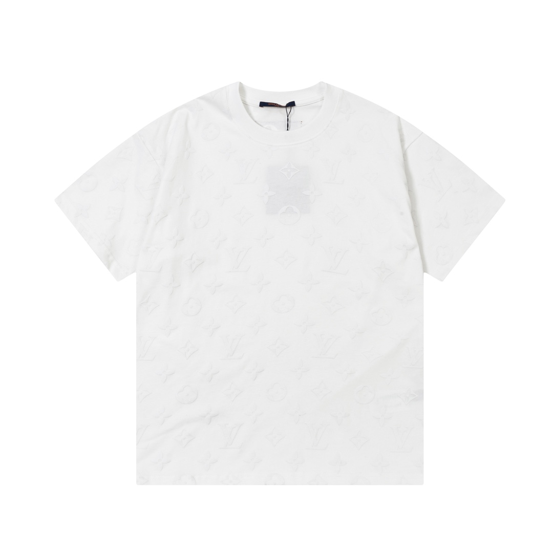 Foam Embossed all-over Printed T-shirt