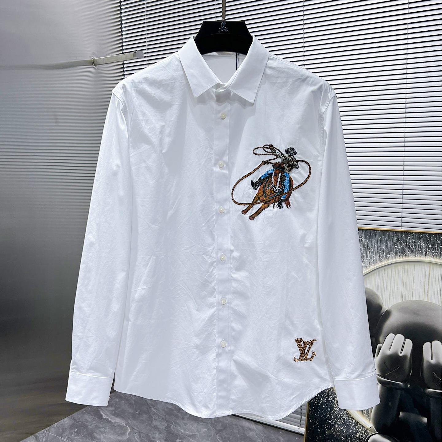 Horse Riding Embroidered Shirt