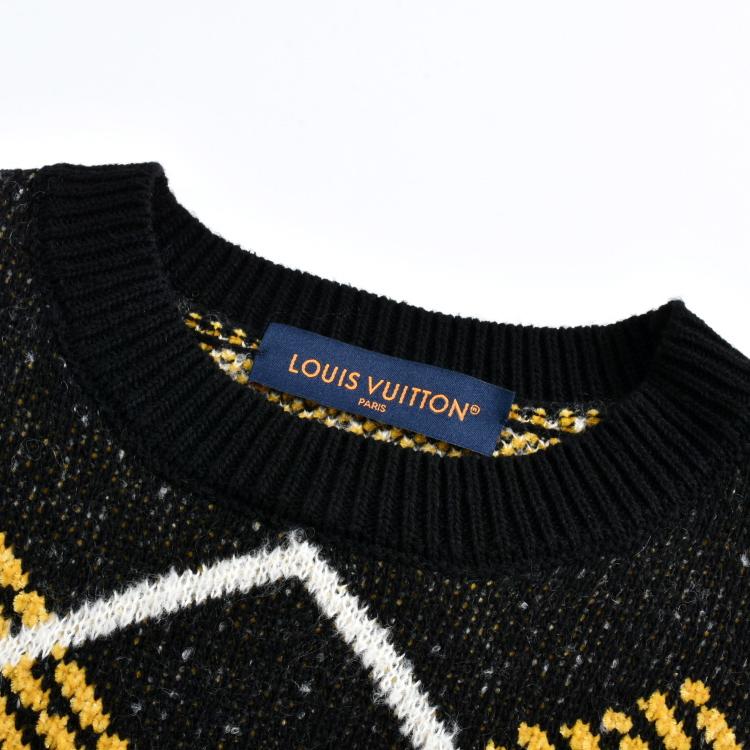 Cotton And Wool Blend Crew Neck Long Sleeve Sweater