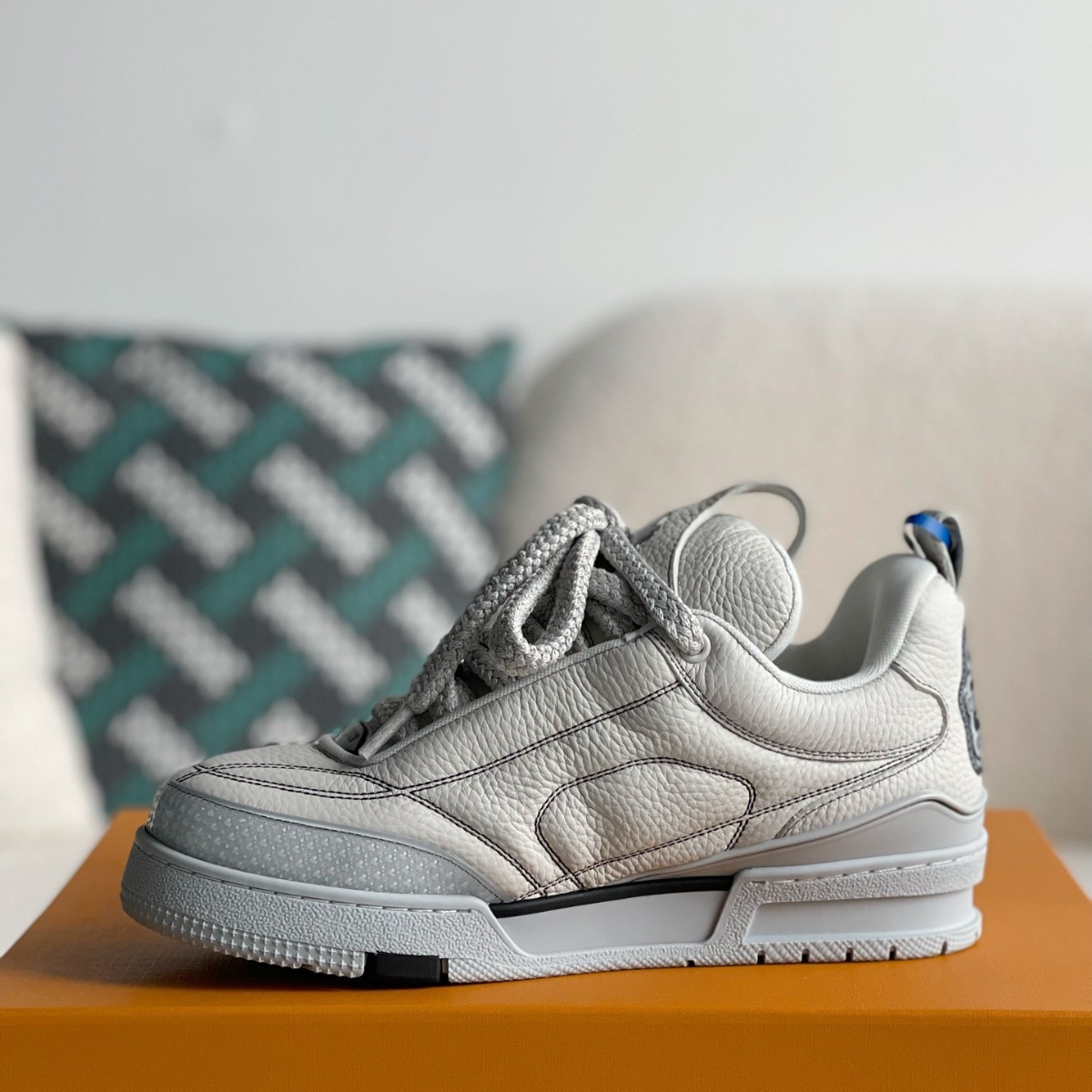 Skate Sneaker en gris Hombre