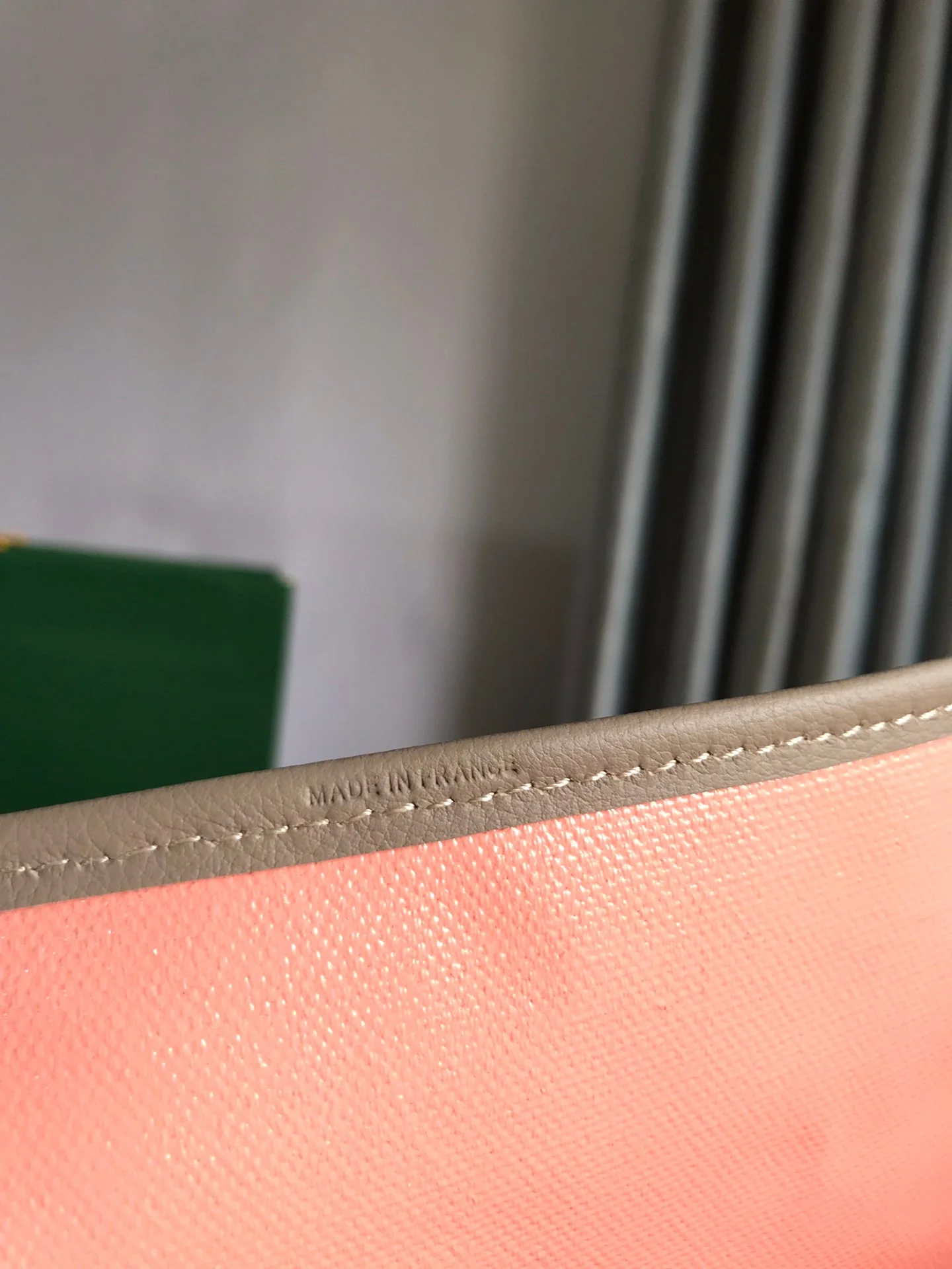 Grey and Pink Canvas Bag