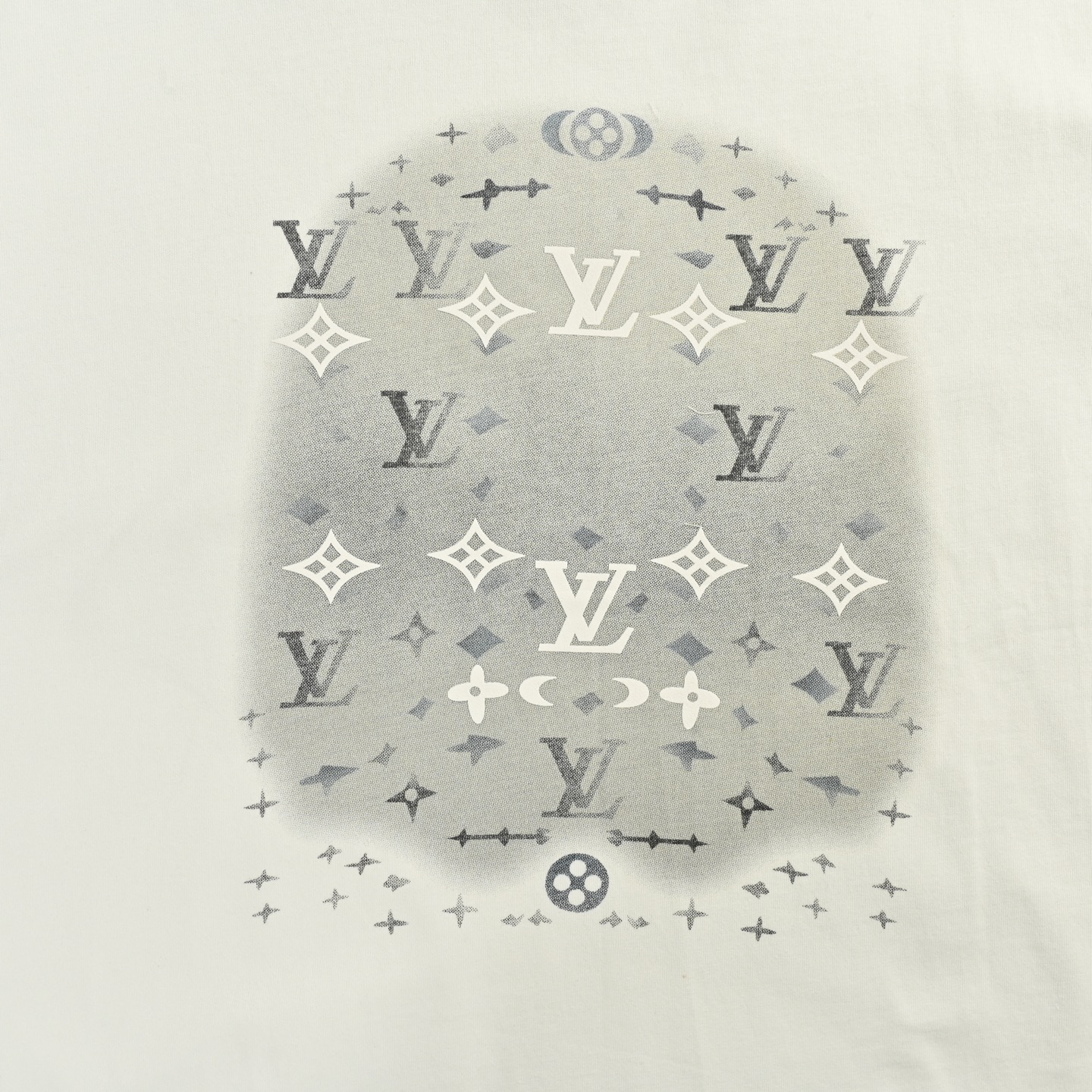 Ink rendering gradient print T-shirt