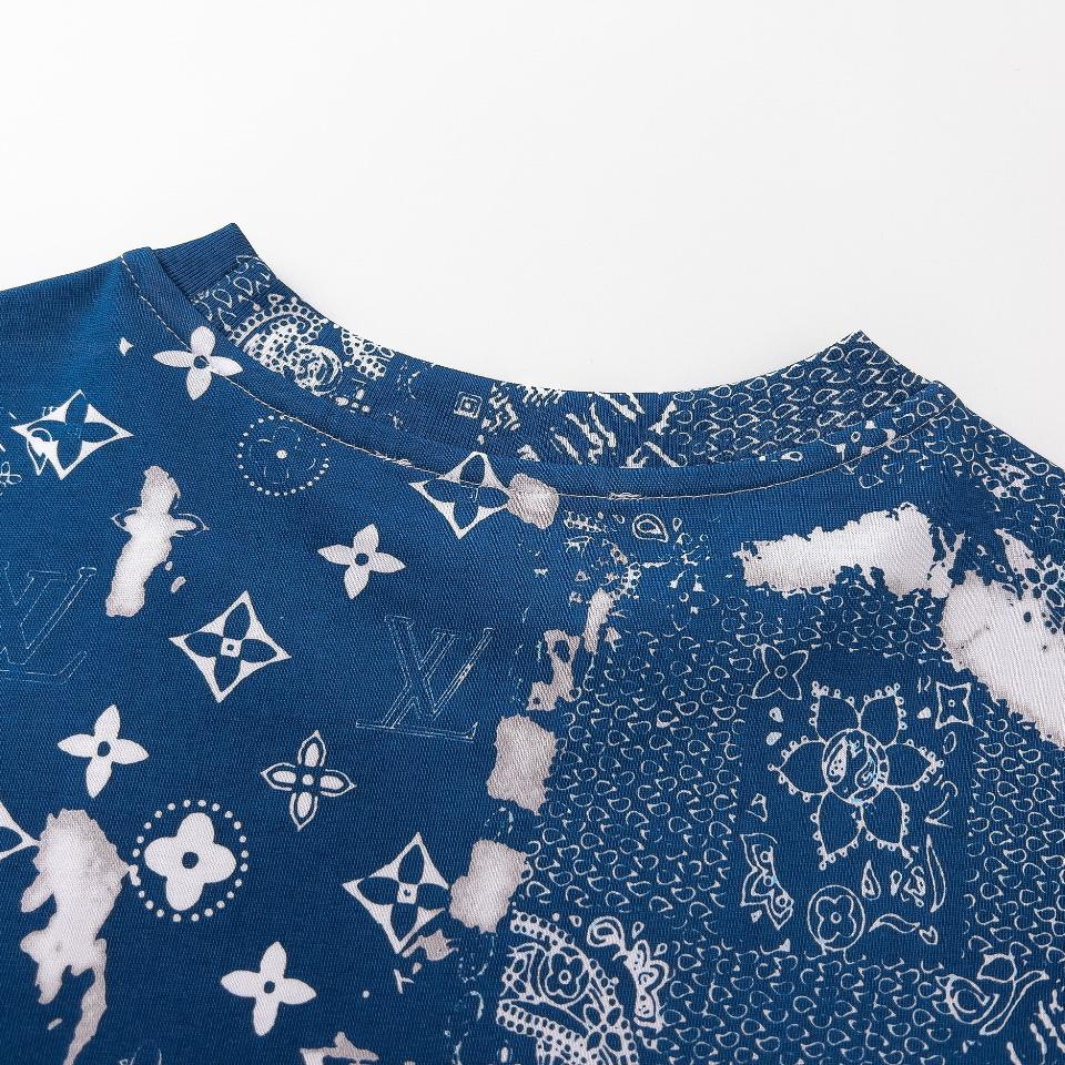 All-over tie-dye monogram print T-shirt