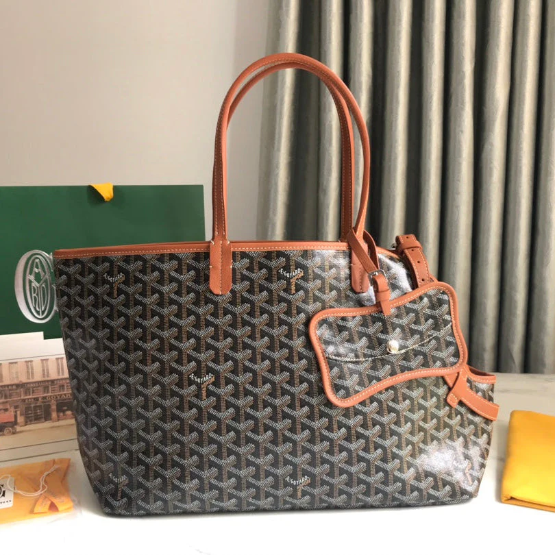 Black Tan Canvas Calfskin Trim Bag