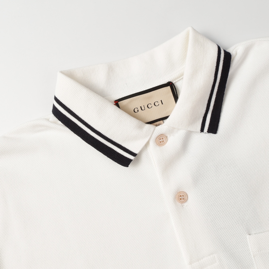 Cartoon Letter Embroidered Polo Shirt