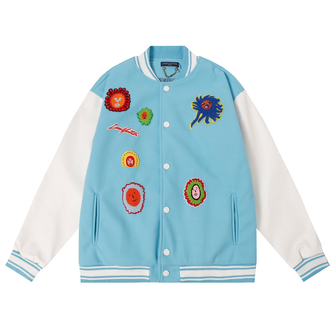Sun Face Embroidered Jacket
