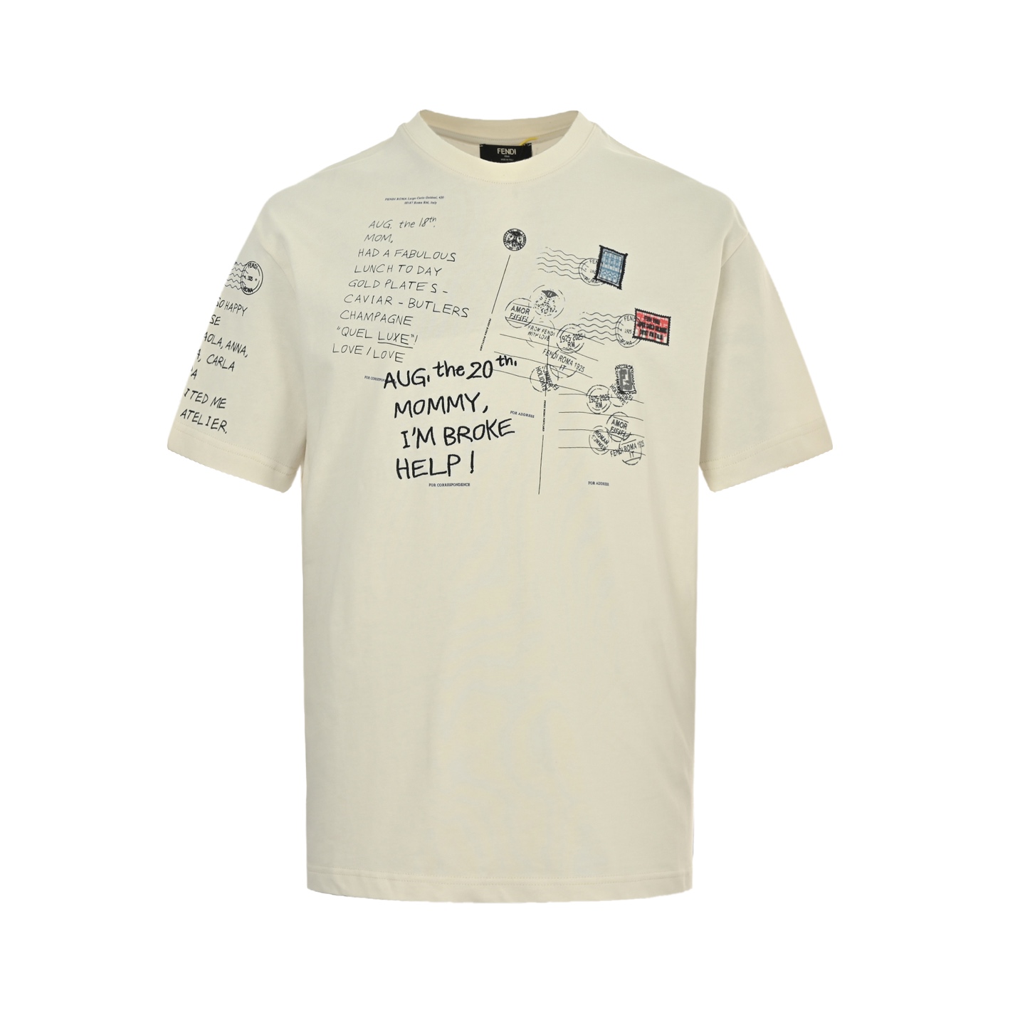 25SS Stamp Print Graphic T-Shirt