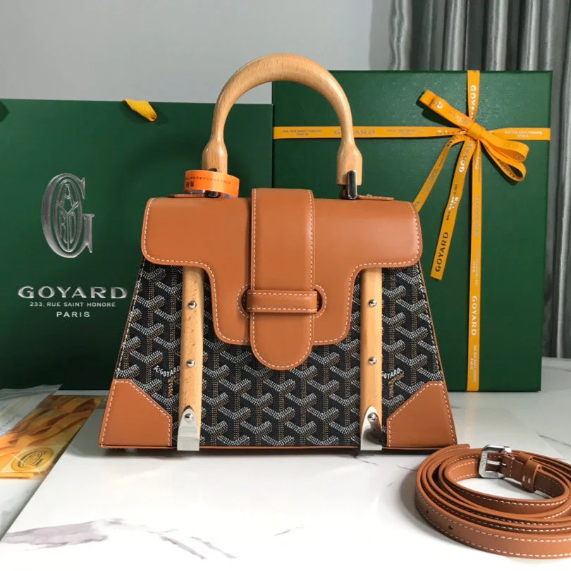 Bag 28 In Brown Canvas And Calfskin