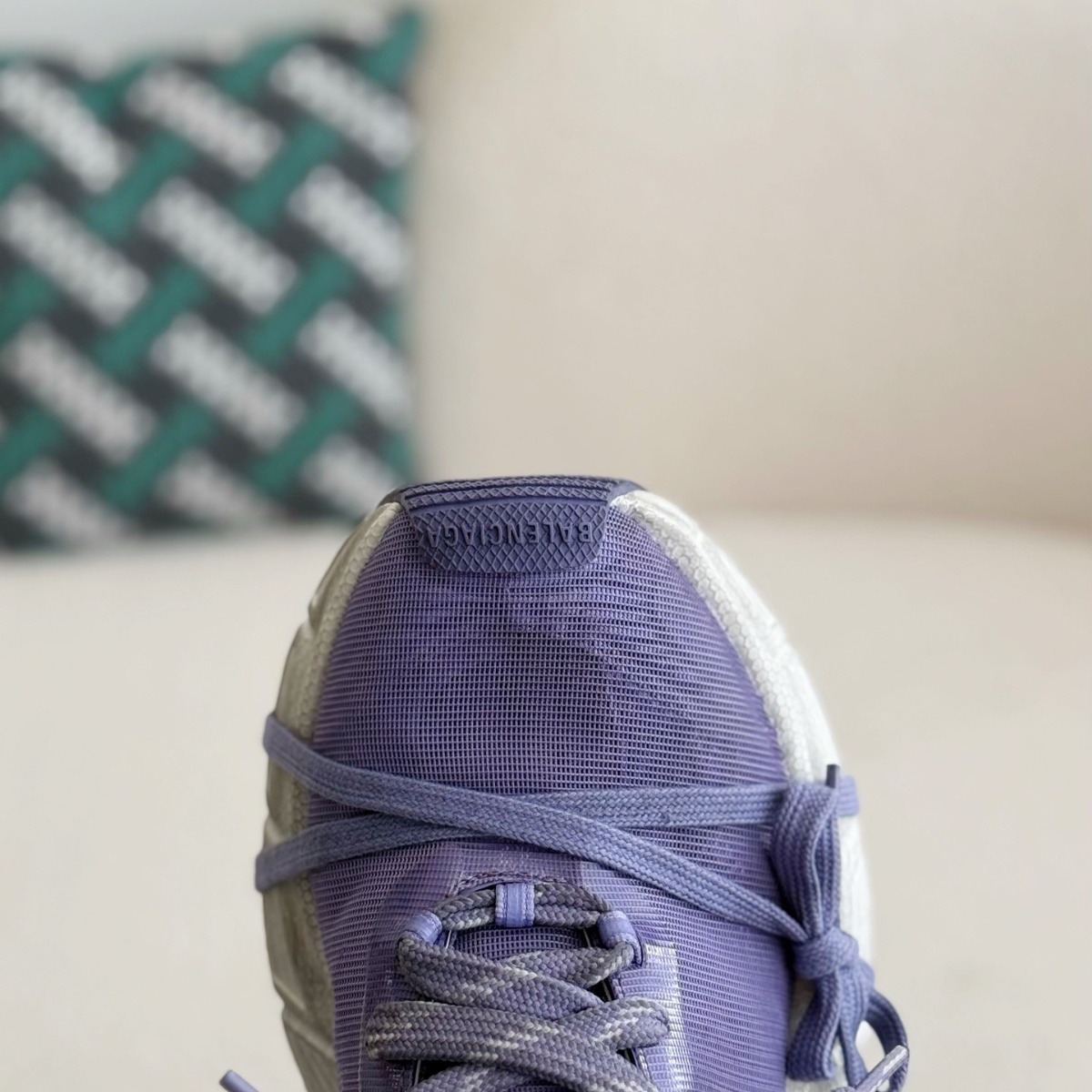 Balenciaga Net Sneaker In Light Purple