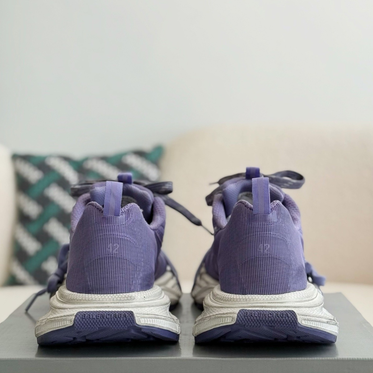 Balenciaga Net Sneaker In Light Purple