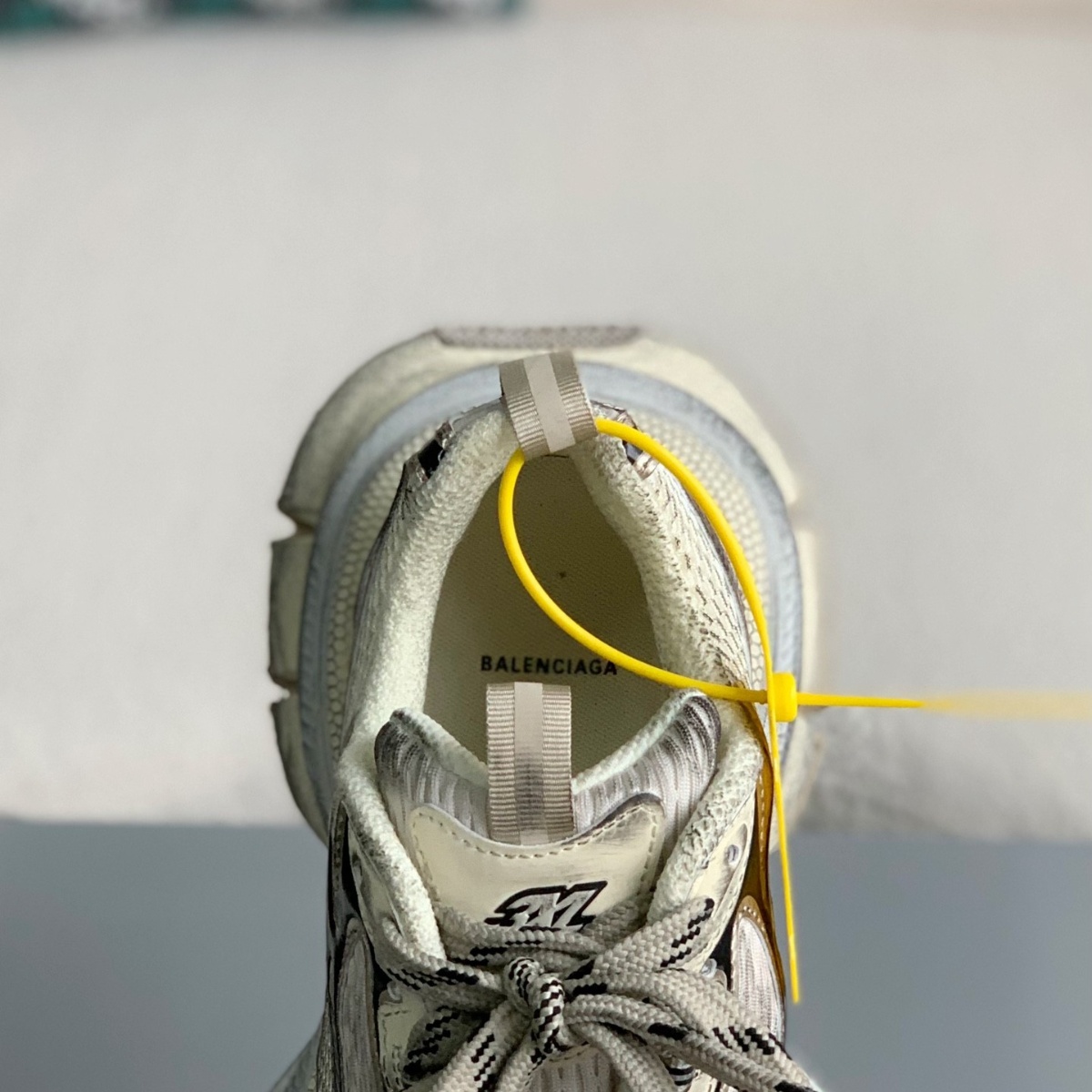 3XL logo-embossed mesh trainers