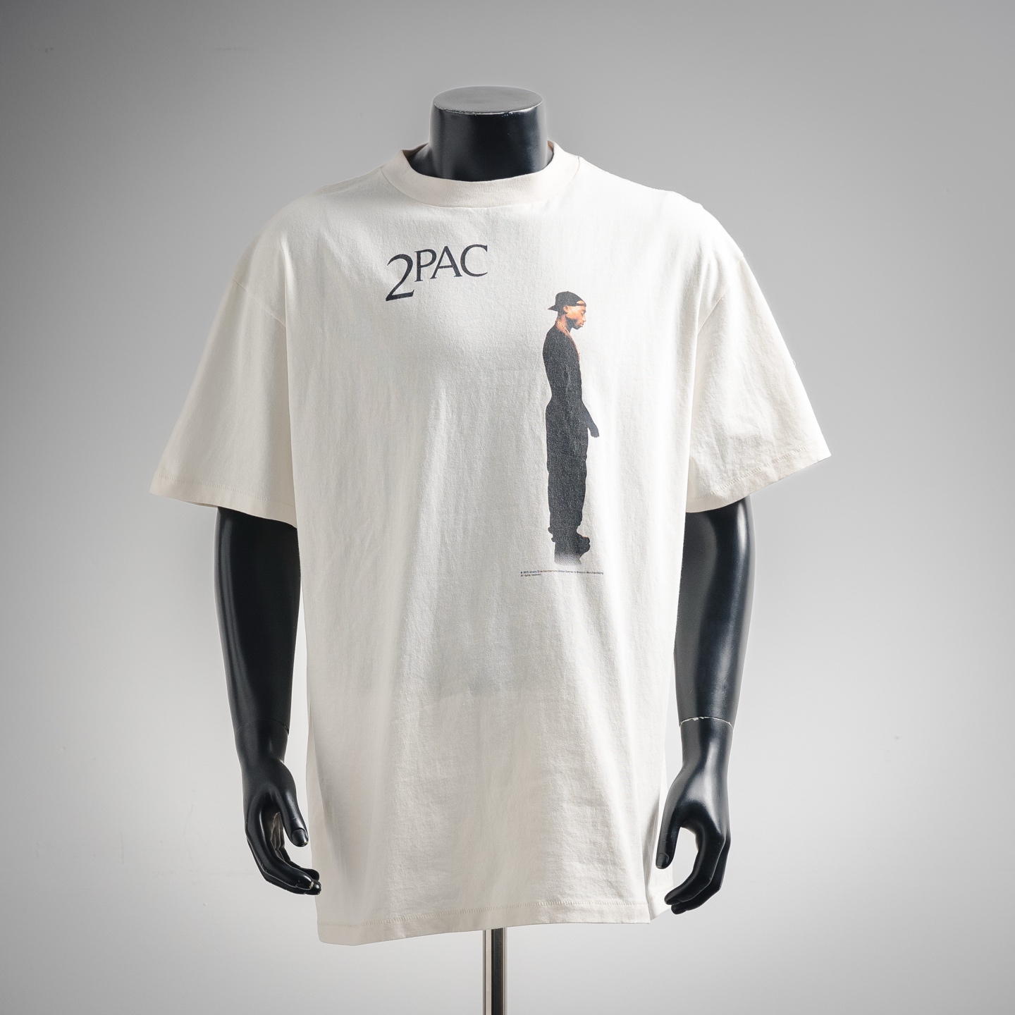 25SS 2PAC Cross Portrait Graphic T-Shirt