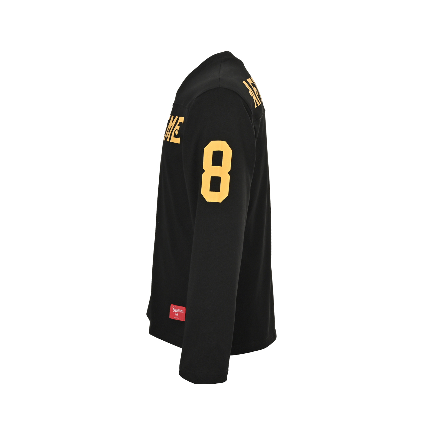 American No.8 Sanskrit Font Print Long Sleeve T-Shirt