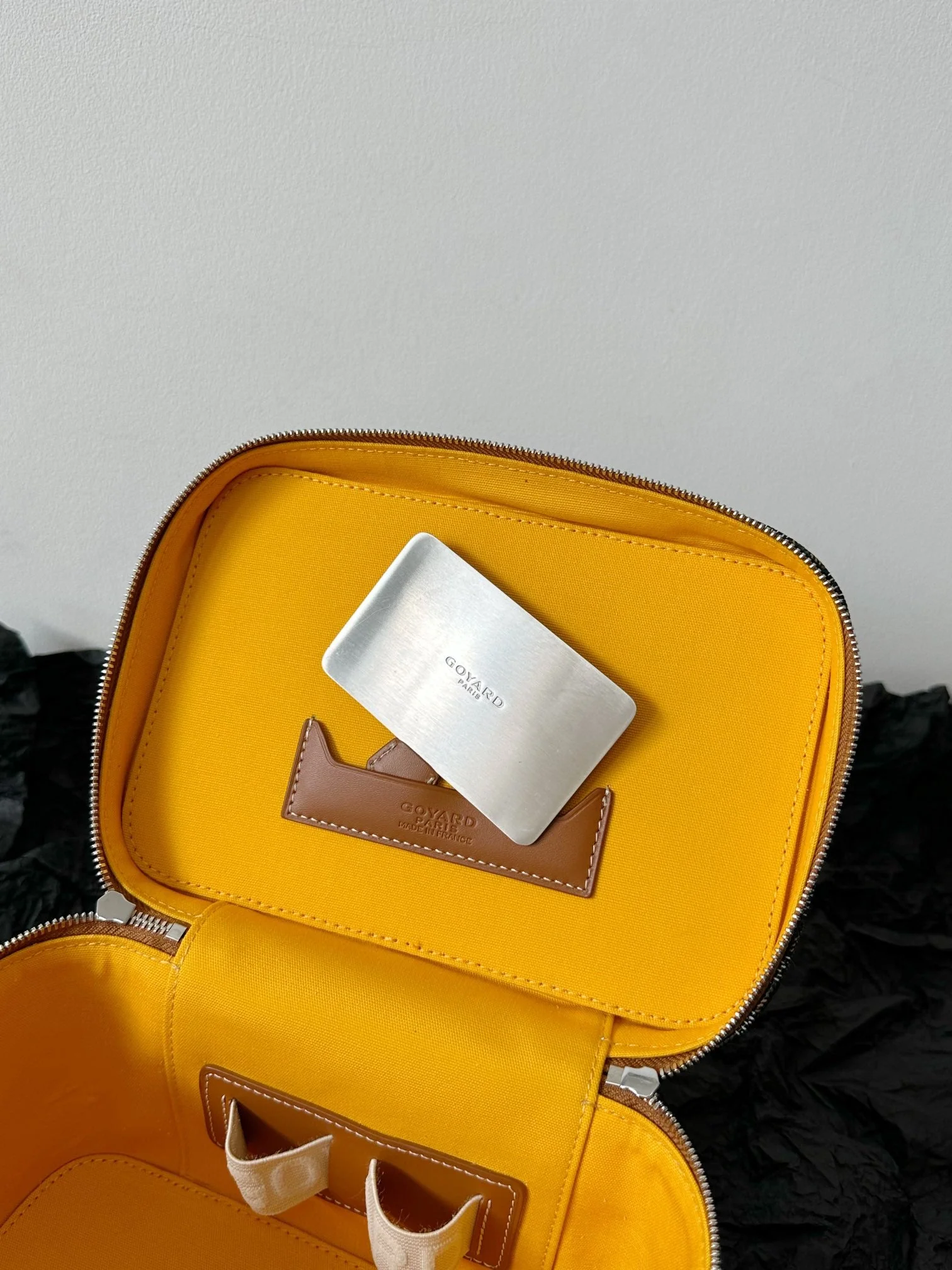 Makeup Case Bag 20CM Black And Tan