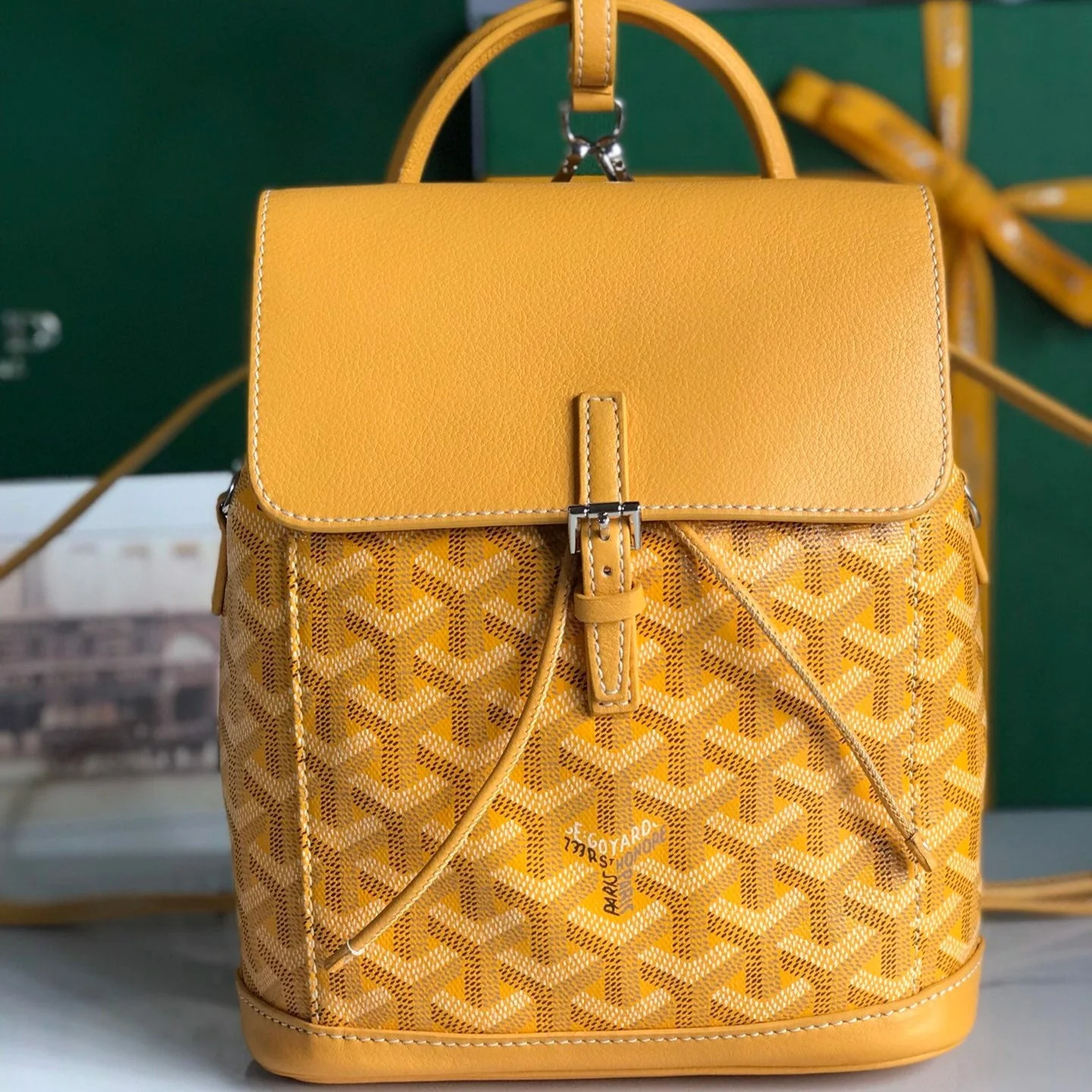 Yellow Mini Backpack