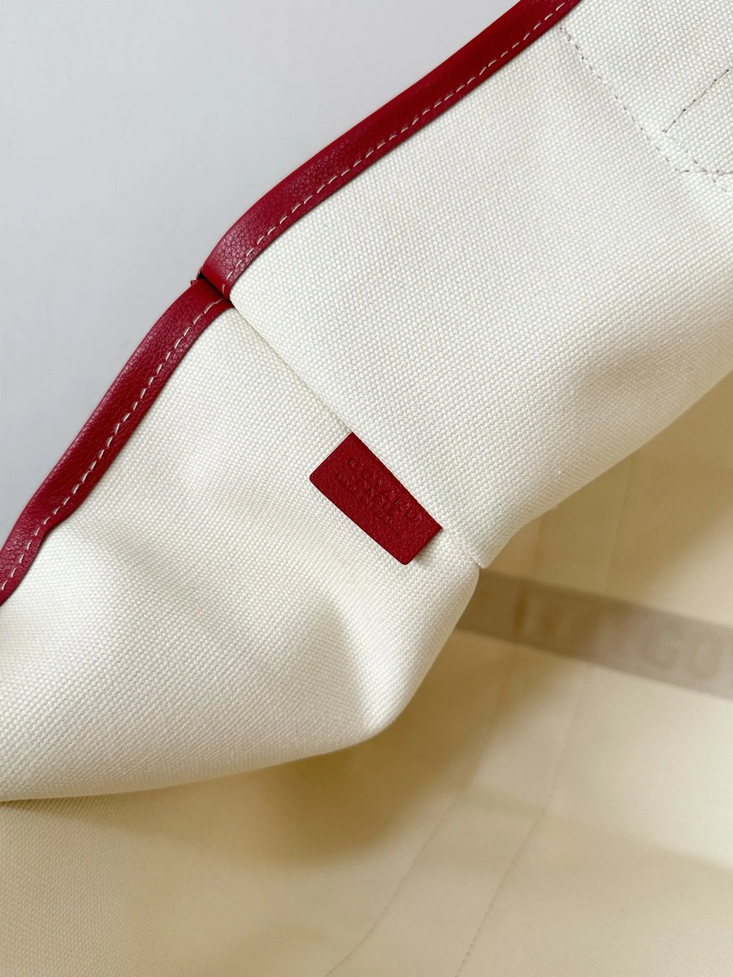 Handbag 45cm Red Canvas