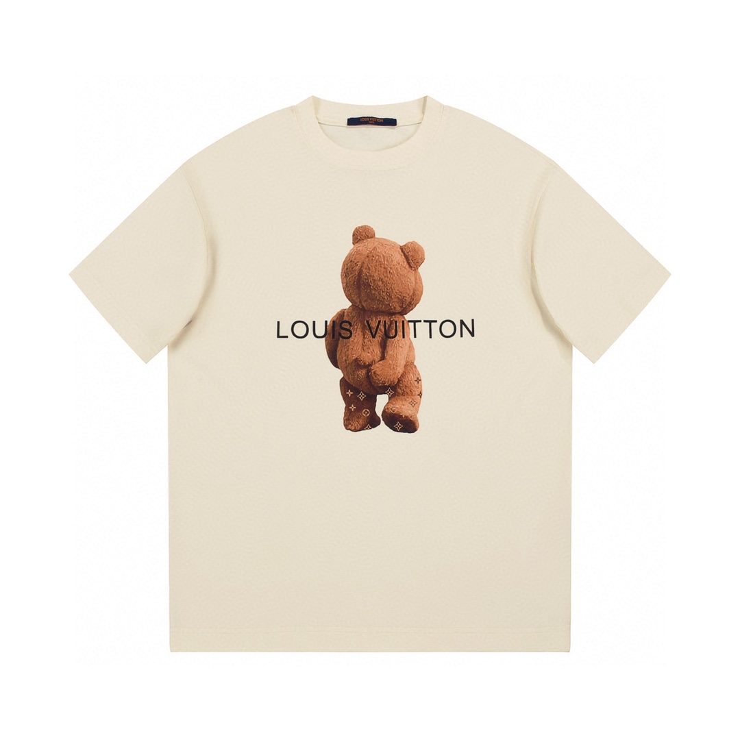 Bear print fashion t-shirt