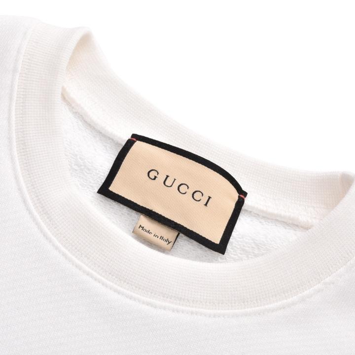 Flame print crew neck sweatshirt