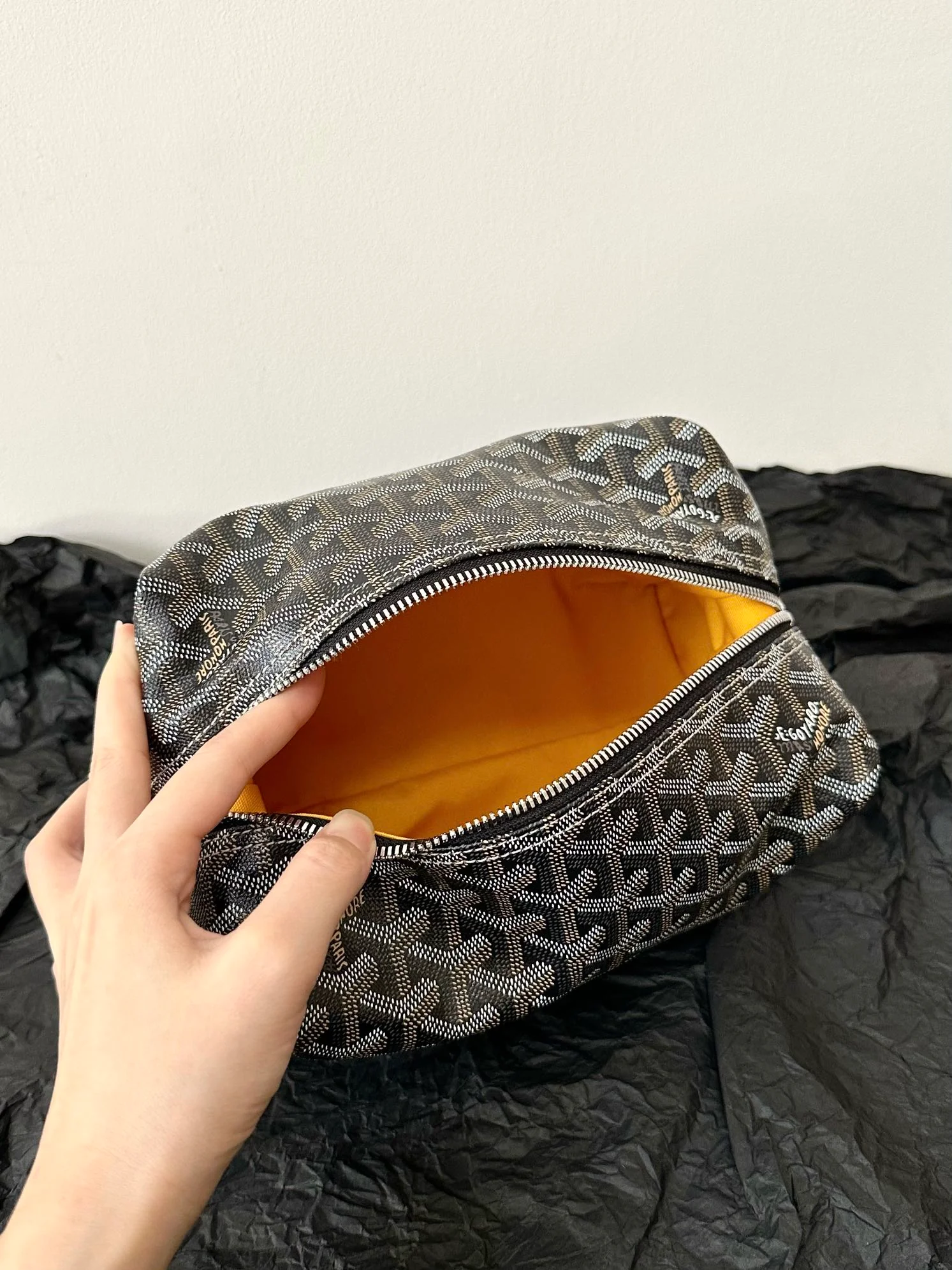 Cosmetic Bag 24CM Black Tan