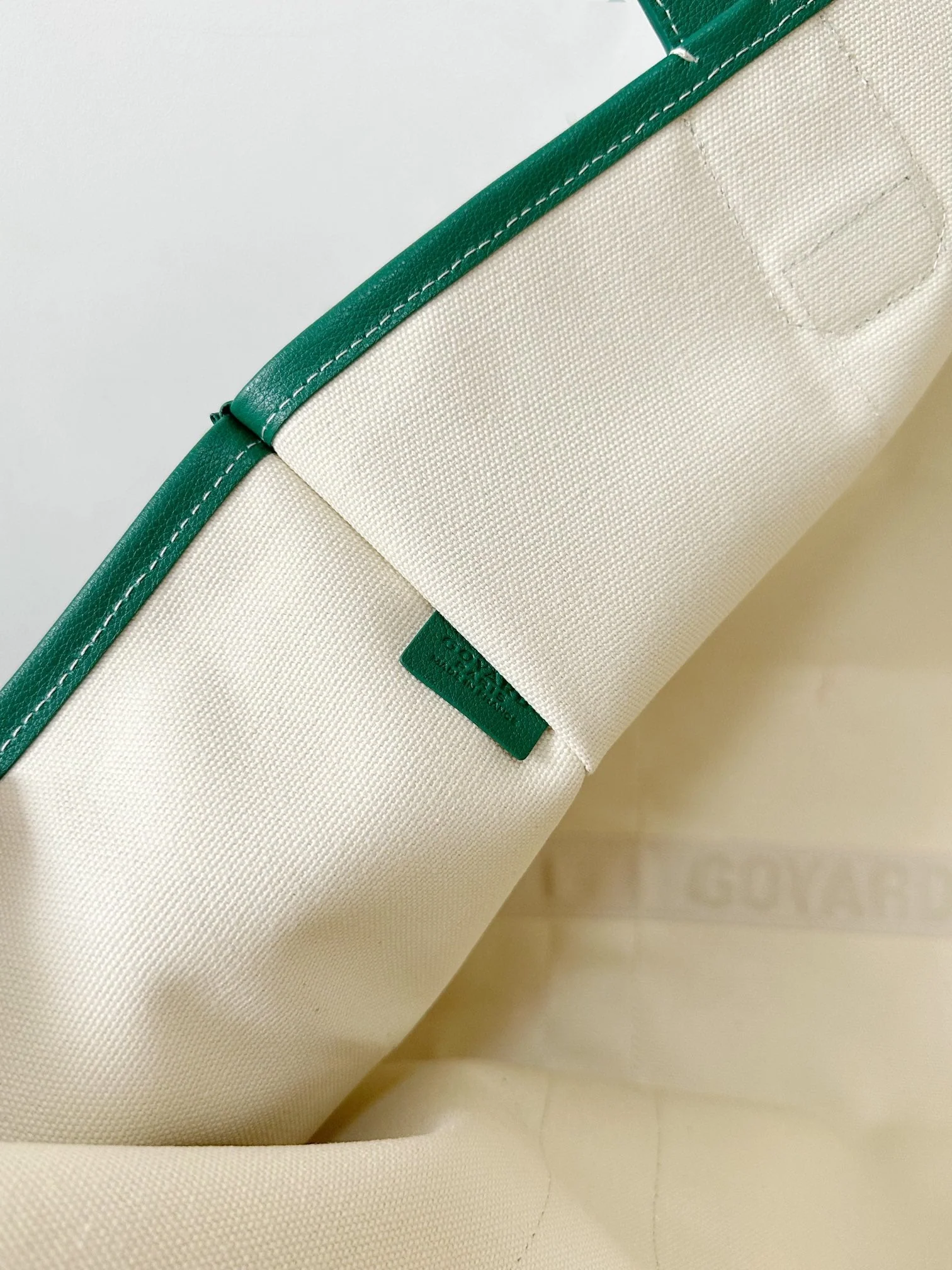 Handbag 45cm Green Canvas