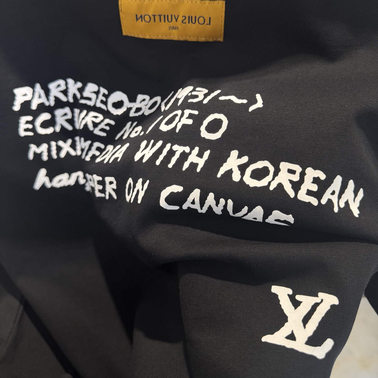 Embroidered printed crew neck T-shirt