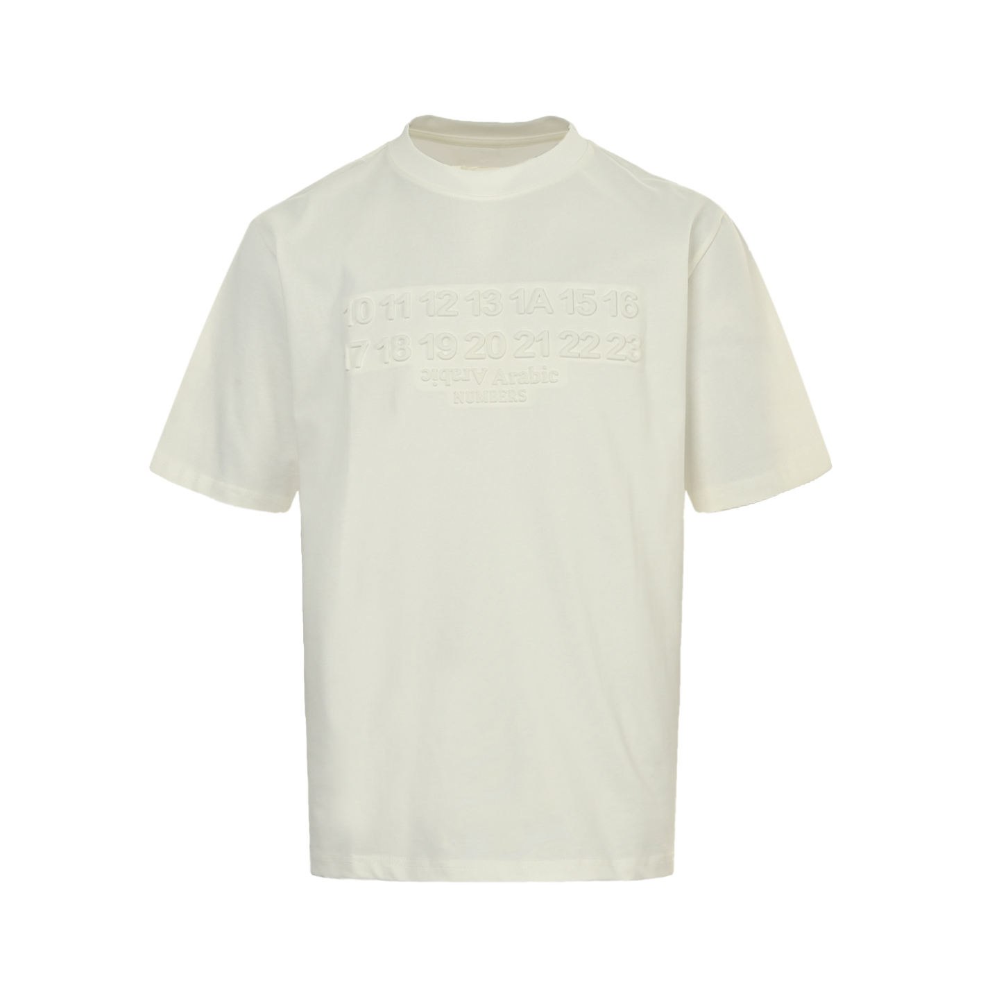 Margiela 25ss embossed short sleeve