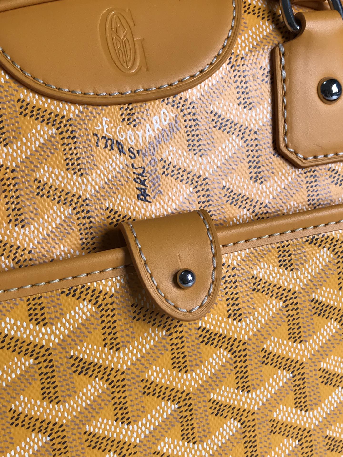 Yellow Canvas Mini Bag