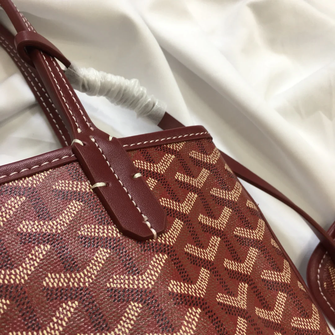 Mini 38CM Burgundy Canvas Bag