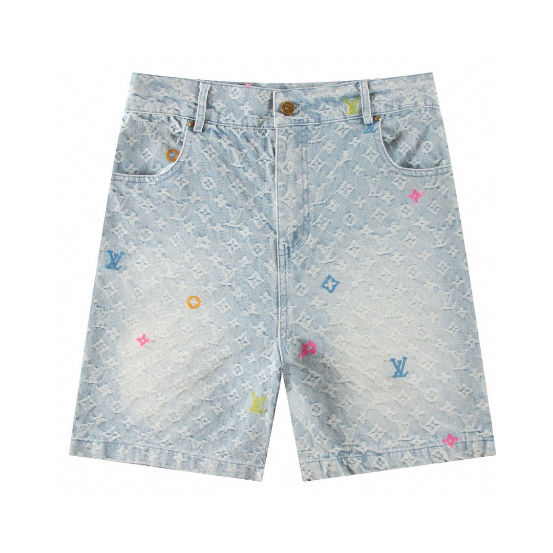 Tyler Collaboration Monogram Denim Shorts