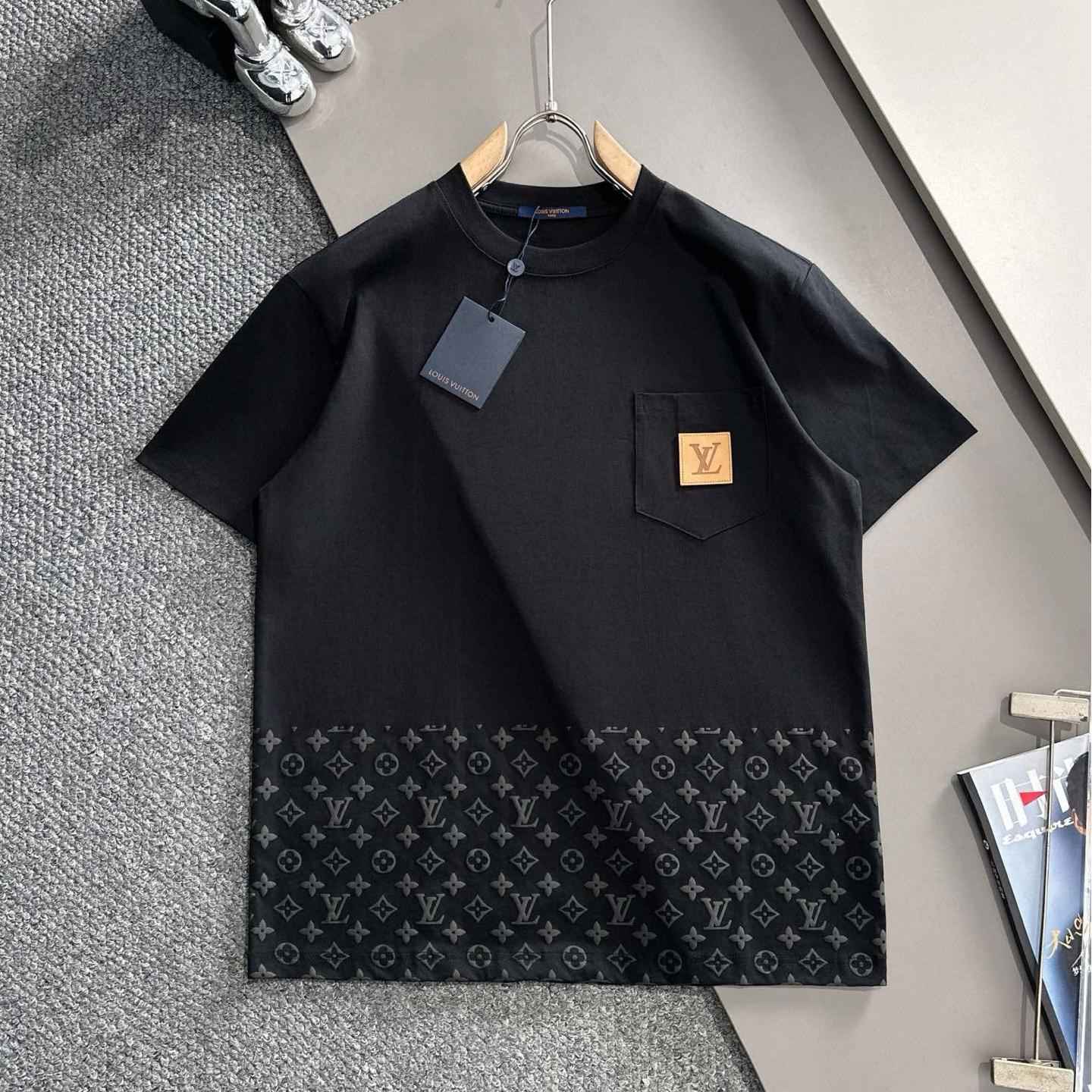 Half Embossed Foam Lettering T-Shirt