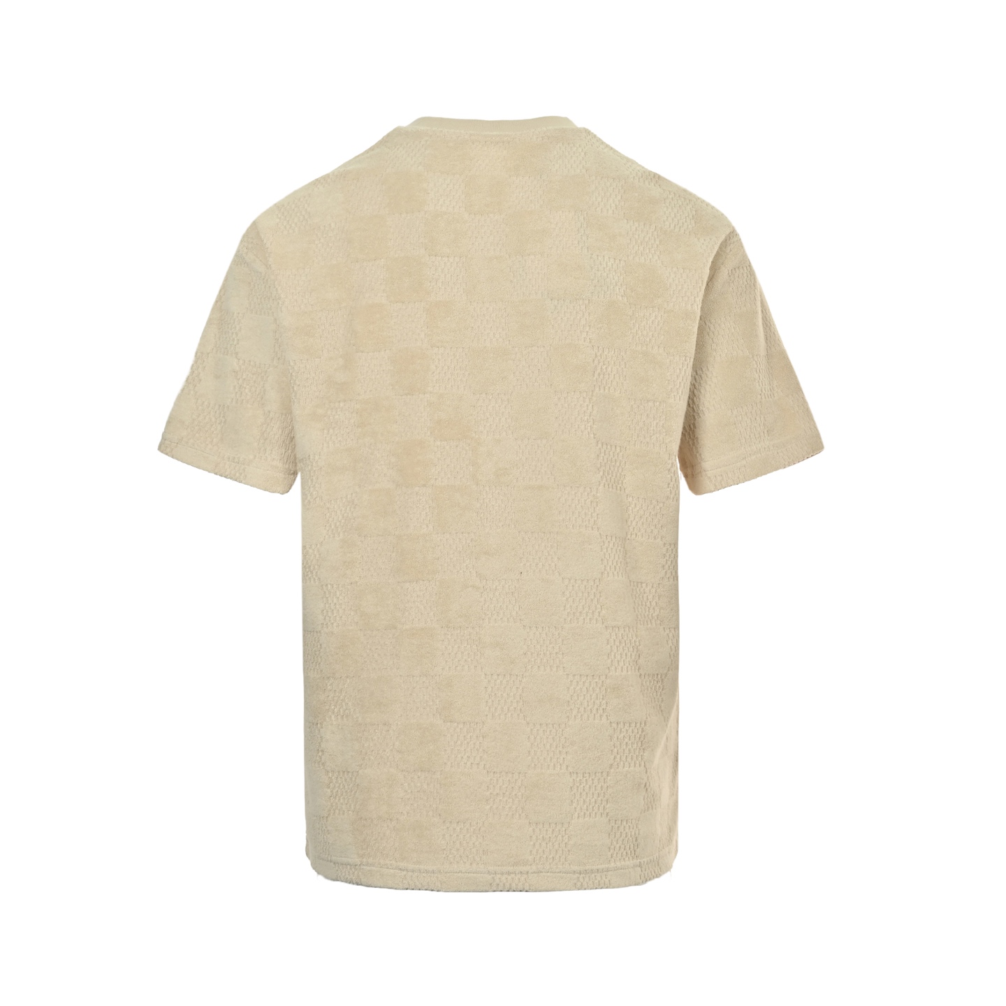 Checkerboard towel jacquard T-shirt