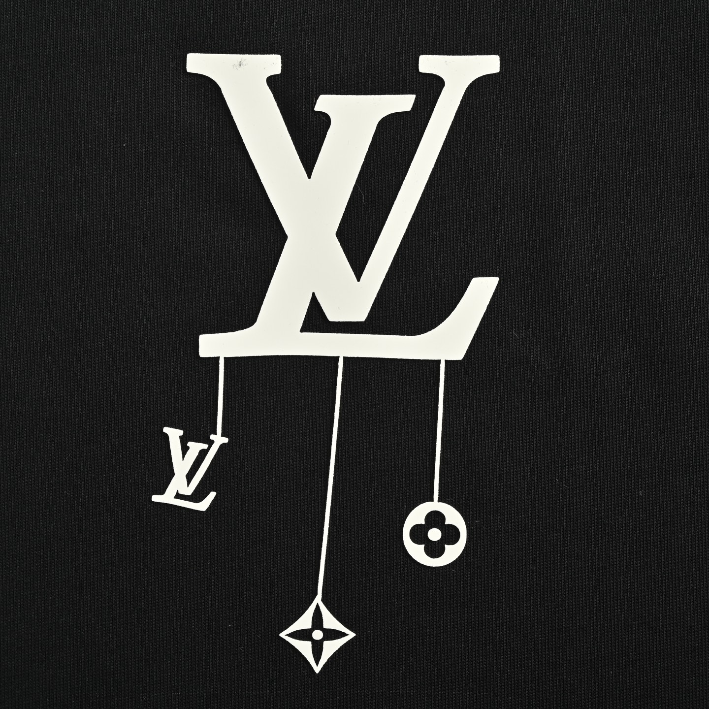 25ss pendant print short-sleeved T-shirt