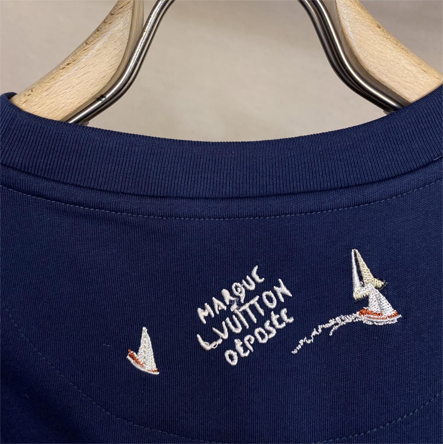 Balenciag ripped logo short-sleeved T-shirt