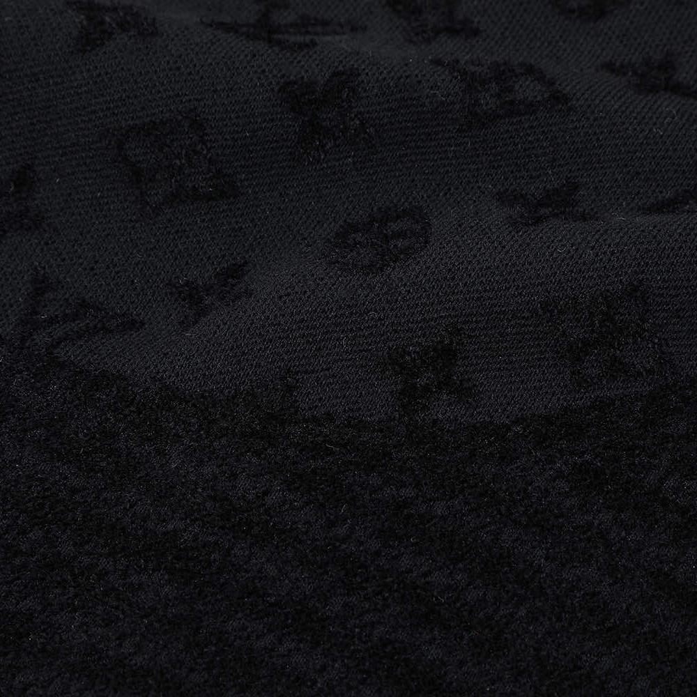 Black Wool Jacquard T-shirt