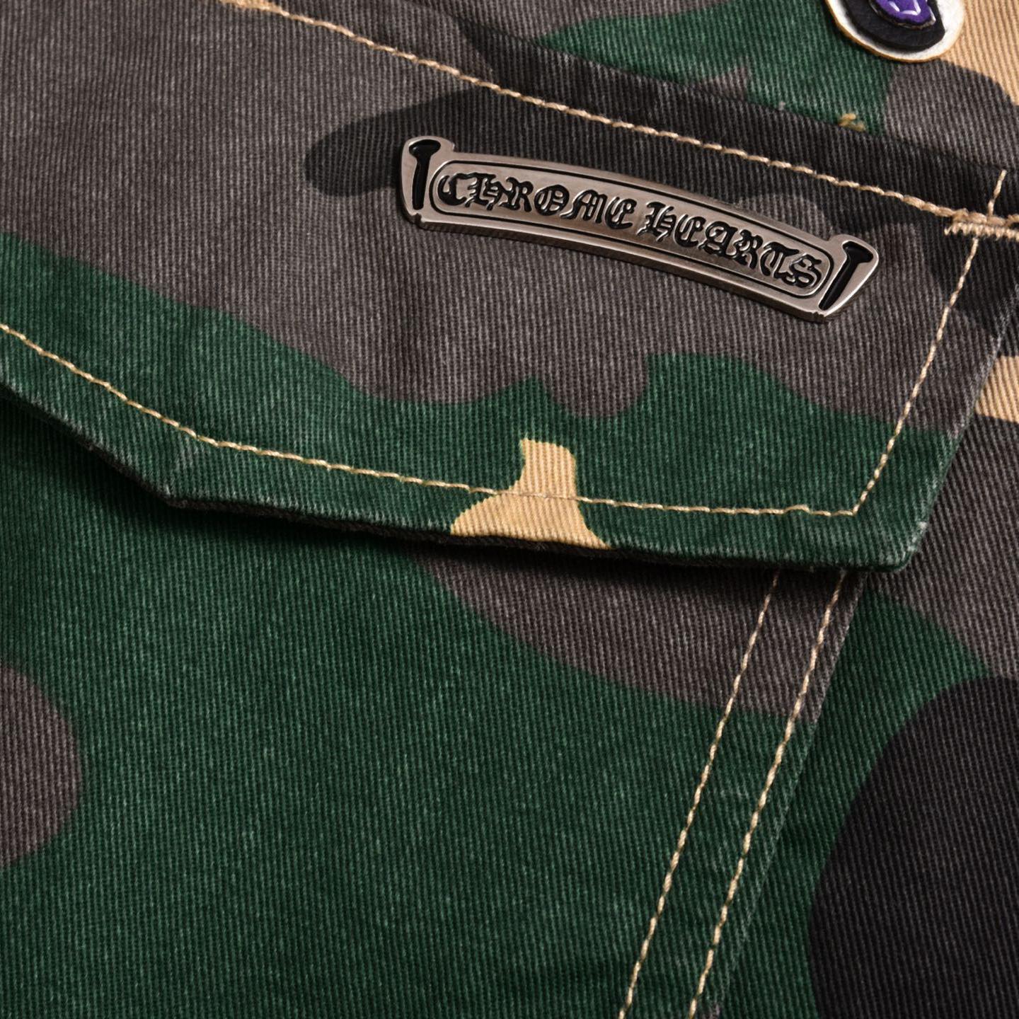 Cross camouflage short-sleeved shirt